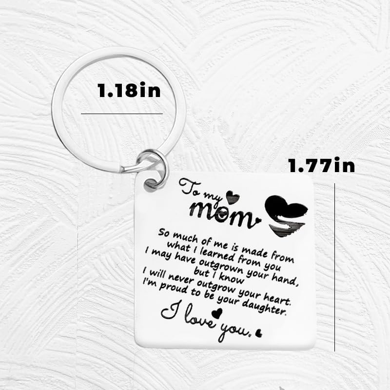 Birthday Gifts for Mom Mami Christmas Bday Gifts for Mother Mom from Daughter I Love You Mom Keyachin Gifts for Women Mom Mama Gifts for Mom Stepmother Bonus from Daughter image number 3