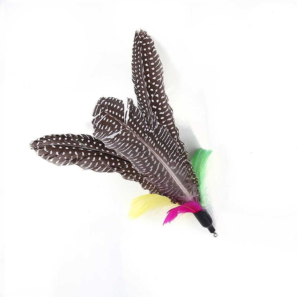 2 Pack Natural Feathers Cat Wand Toy Attachments, Cat Toy for Cats image number 3