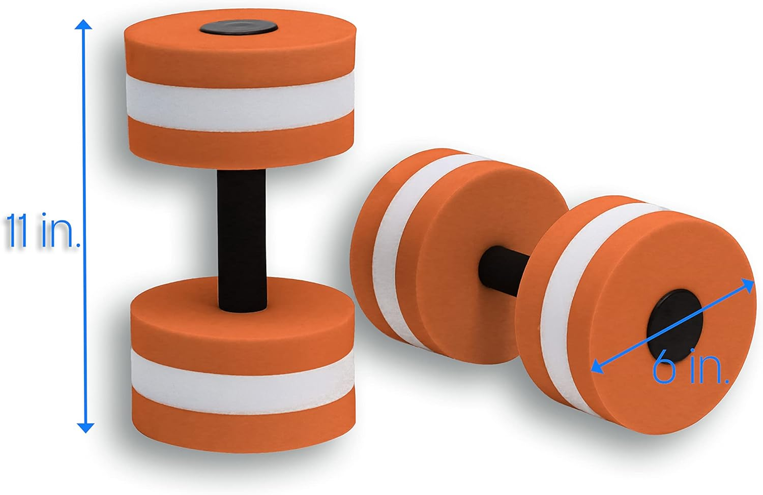 Trademark Innovations Lightweight Aquatic Exercise Dumbells image number 3
