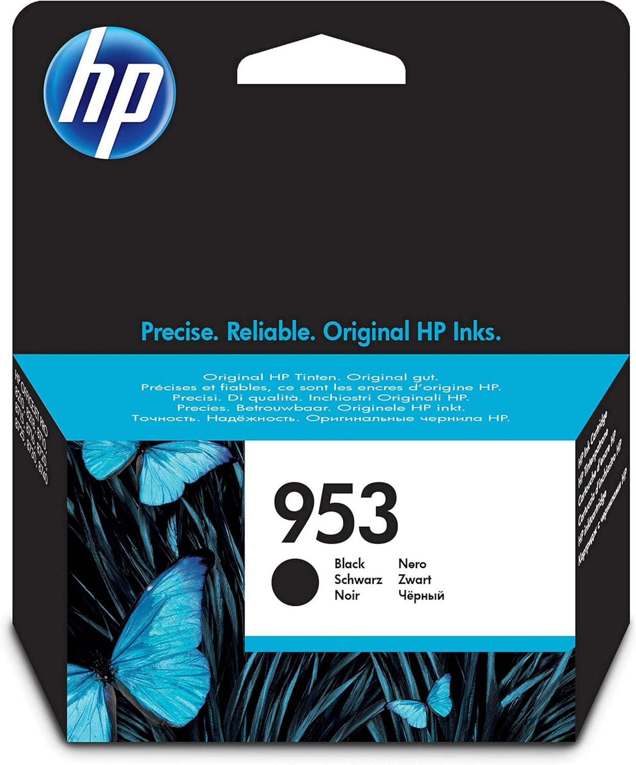 HP 953 F6U14AE, Yellow, Original Ink Cartridge, Compatible with HP Officejet Pro 7720, 7730, 7740; Officejet Pro Series 8000 Inkjet Printers