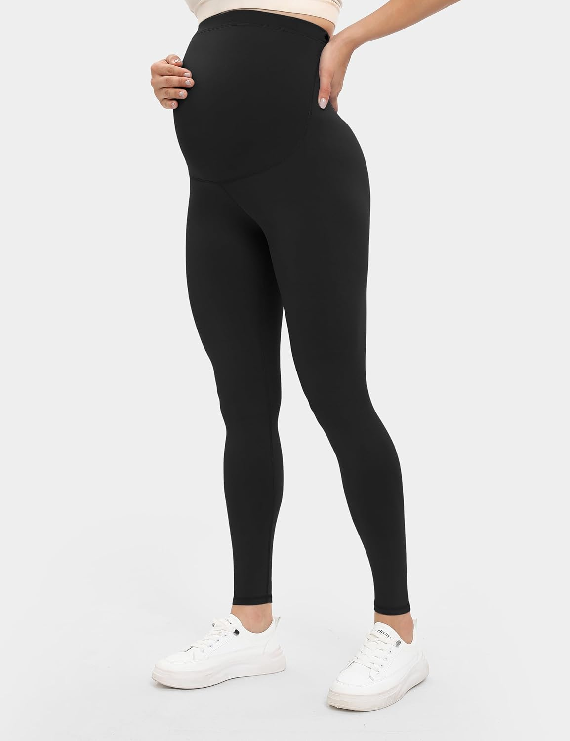 Buttergene Women'S Maternity Leggings over the Belly Maternity Yoga Pants Workout Pregnancy Leggings