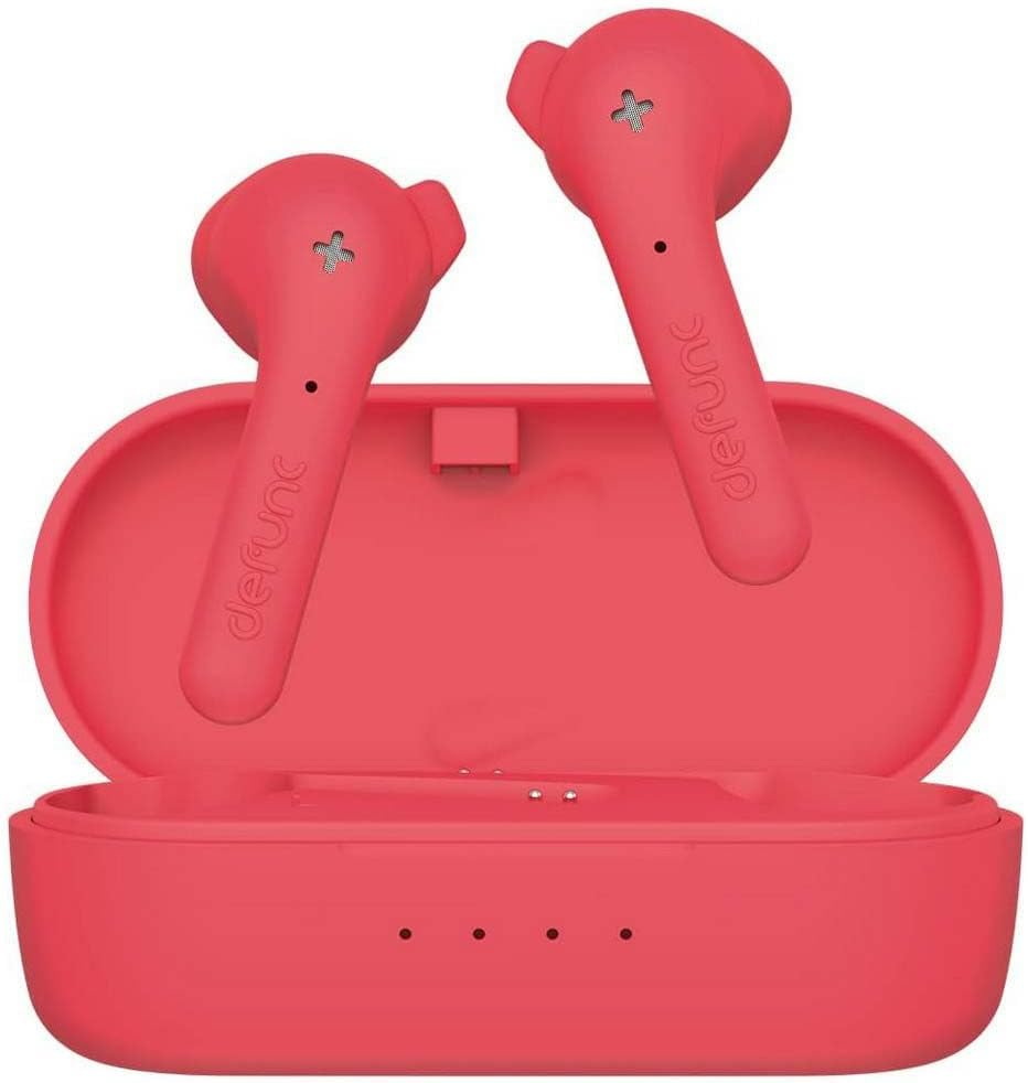Defunc True Music Wireless Bluetooth Earbuds, Red image number 2