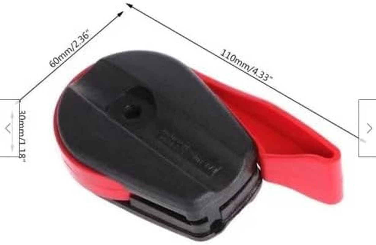 Lawn Mower Throttle Control Lever Handle Switches with 165CM Cable, Mechanical Switch, Hinge Lever, Manual, Red