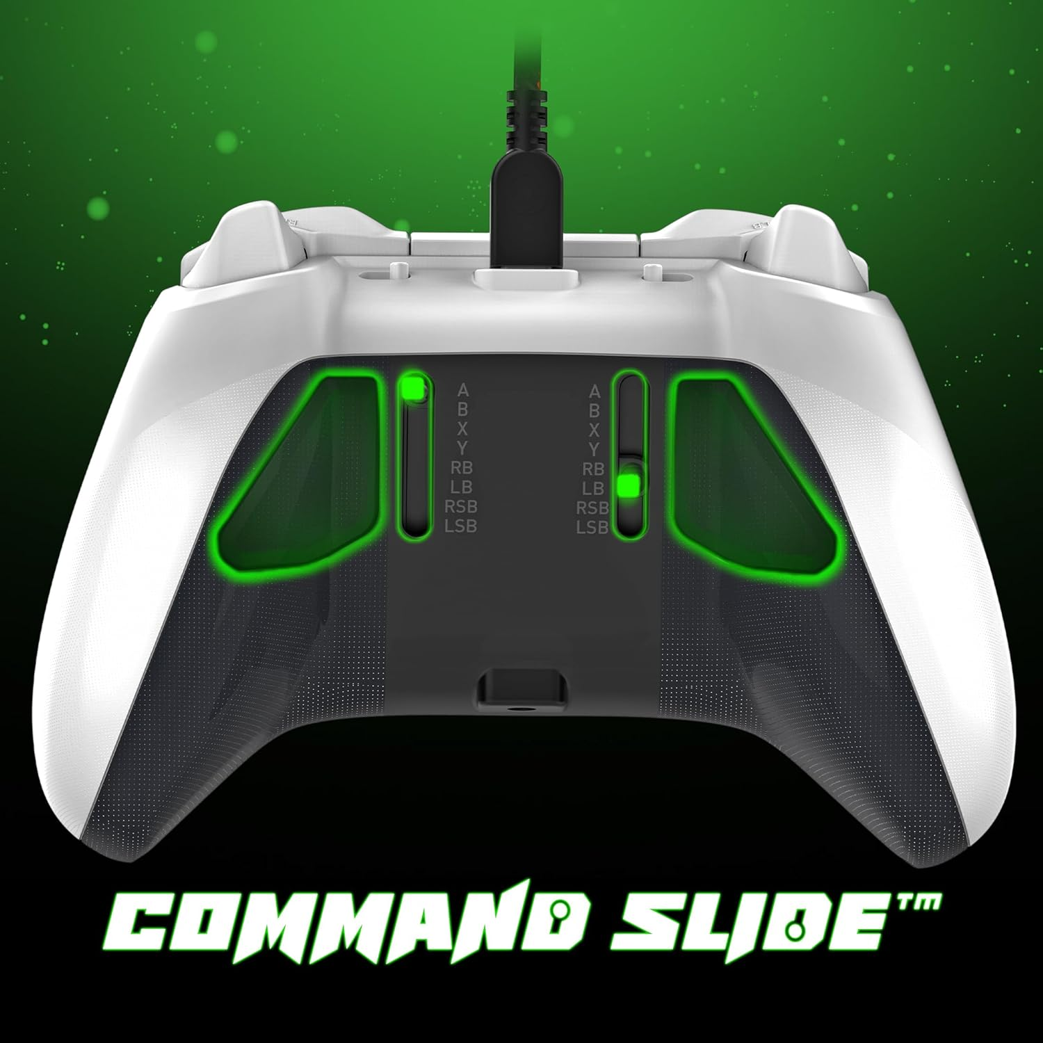 Snakebyte Gamepad Pro X&trade; Wired Xbox Controller Smart Gamepad for Windows Xbox 360 and Series X with Hall Effect Sensors Detachable USB-C Cable Paddles and 3.5Mm Headset Jack White - Schwarz image number 2