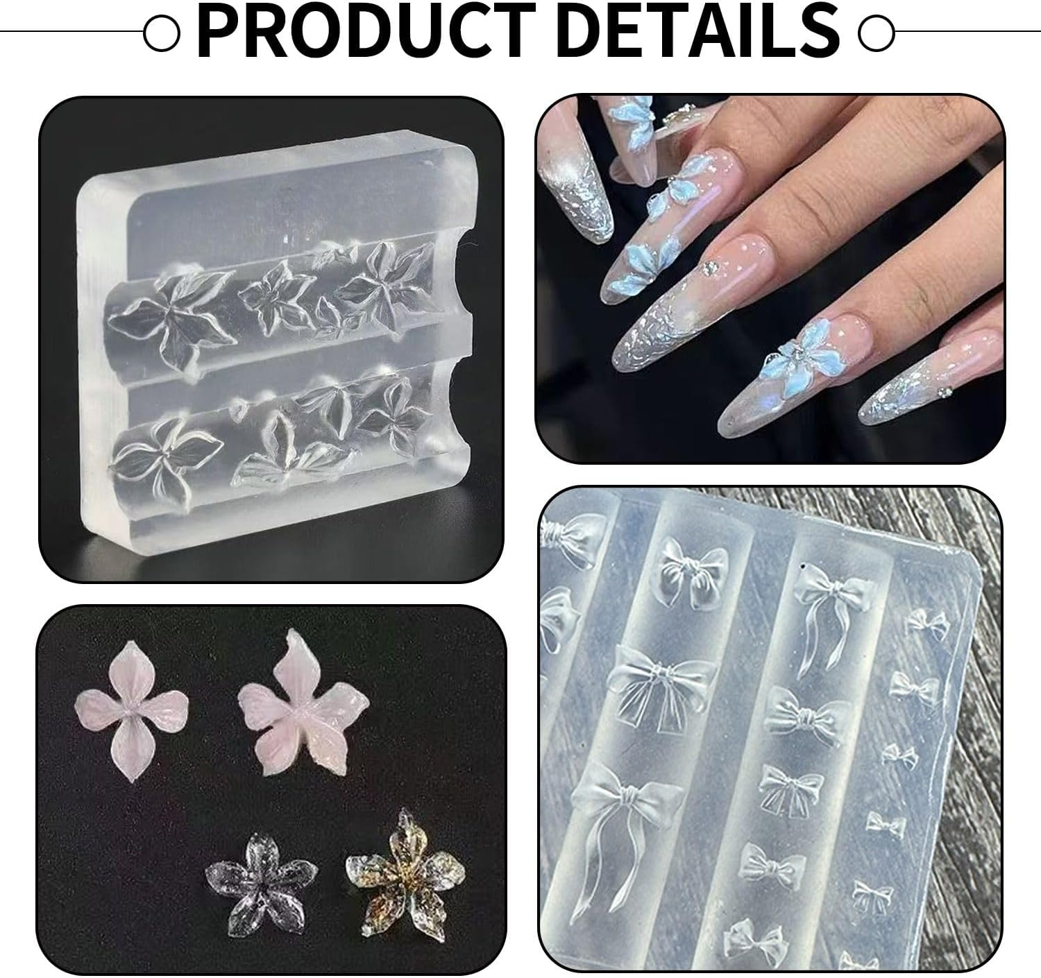 3 Shapes Nail Styling Props Nail Care Tools Handmade Materials image number 1