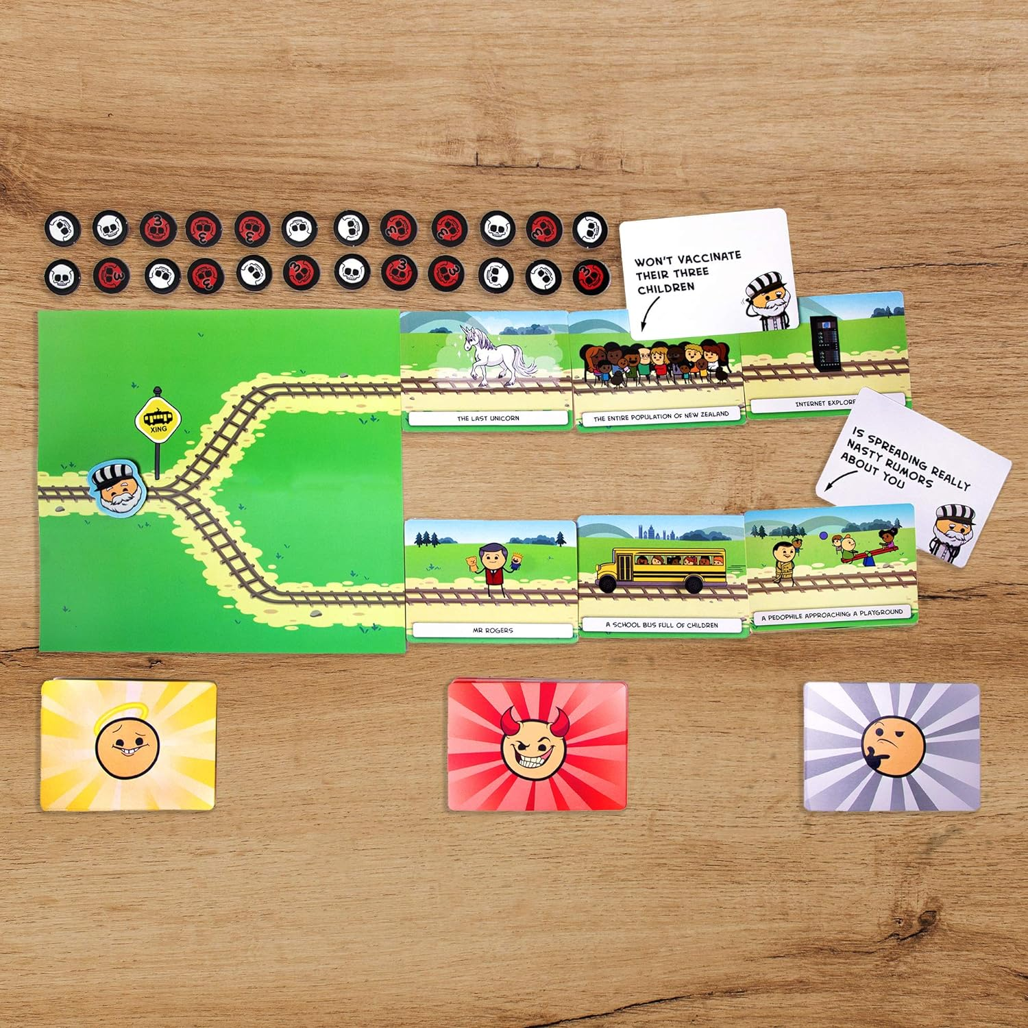 Skybound Lucky Duck Games Games Trial by Trolley Card Game, Mixed Colours image number 3