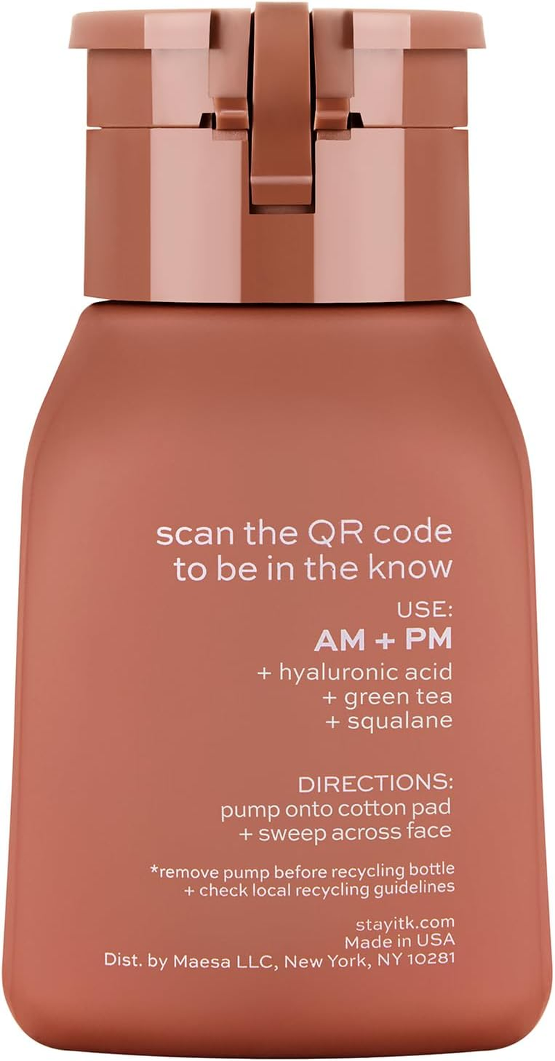 ITK Hydrating Milky Face Toner - Tone + Prep Skin with Hyaluronic Acid + Squalane - Calm + Nourish Skin - Reduces Redness Appearance - Hydrate + Soothe Skin, 5 Fl. Oz image number 5