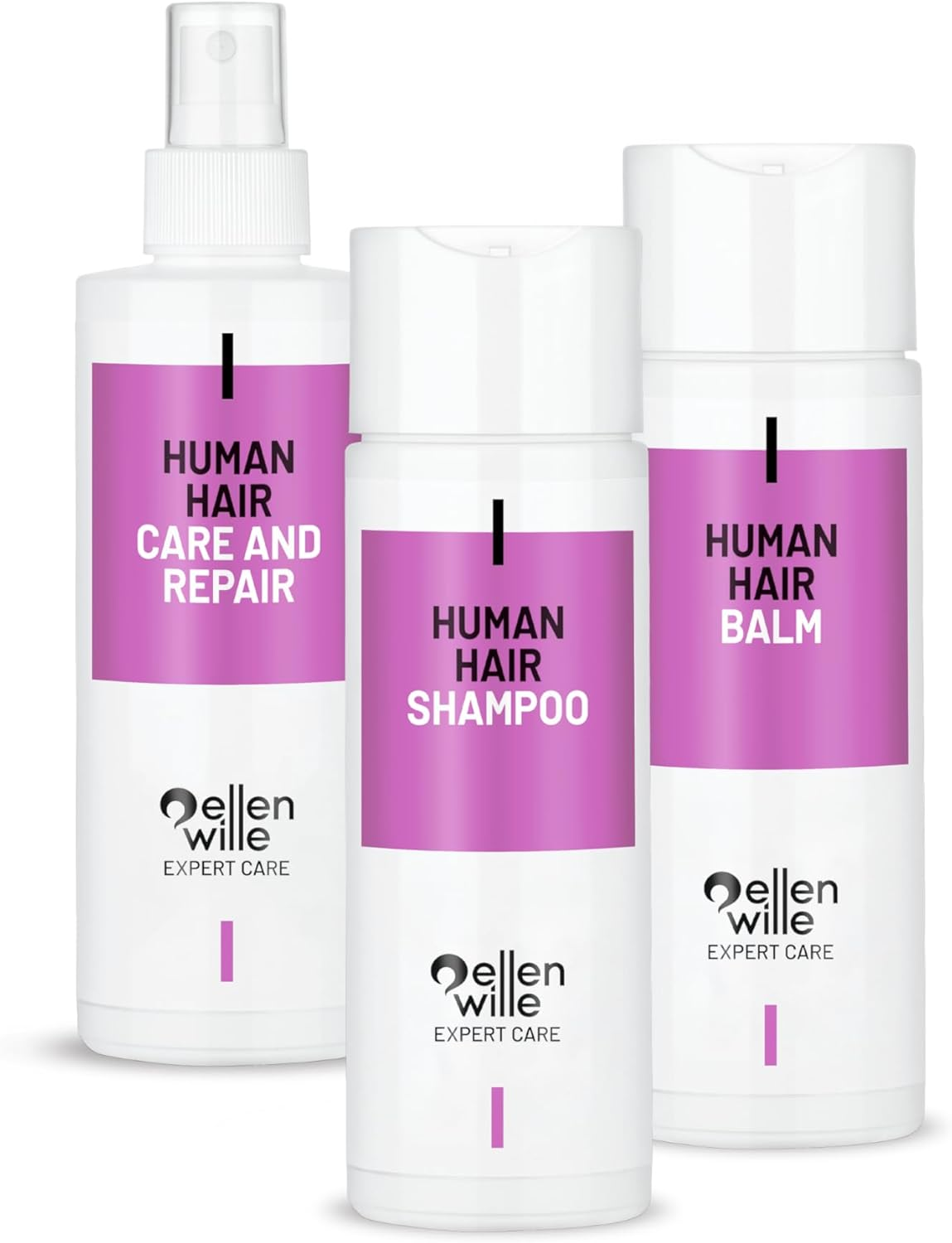 Ellen Wille Purepower Care Set Shampoo + Balm + Spray for Real Hair Wigs Hairpieces image number 2