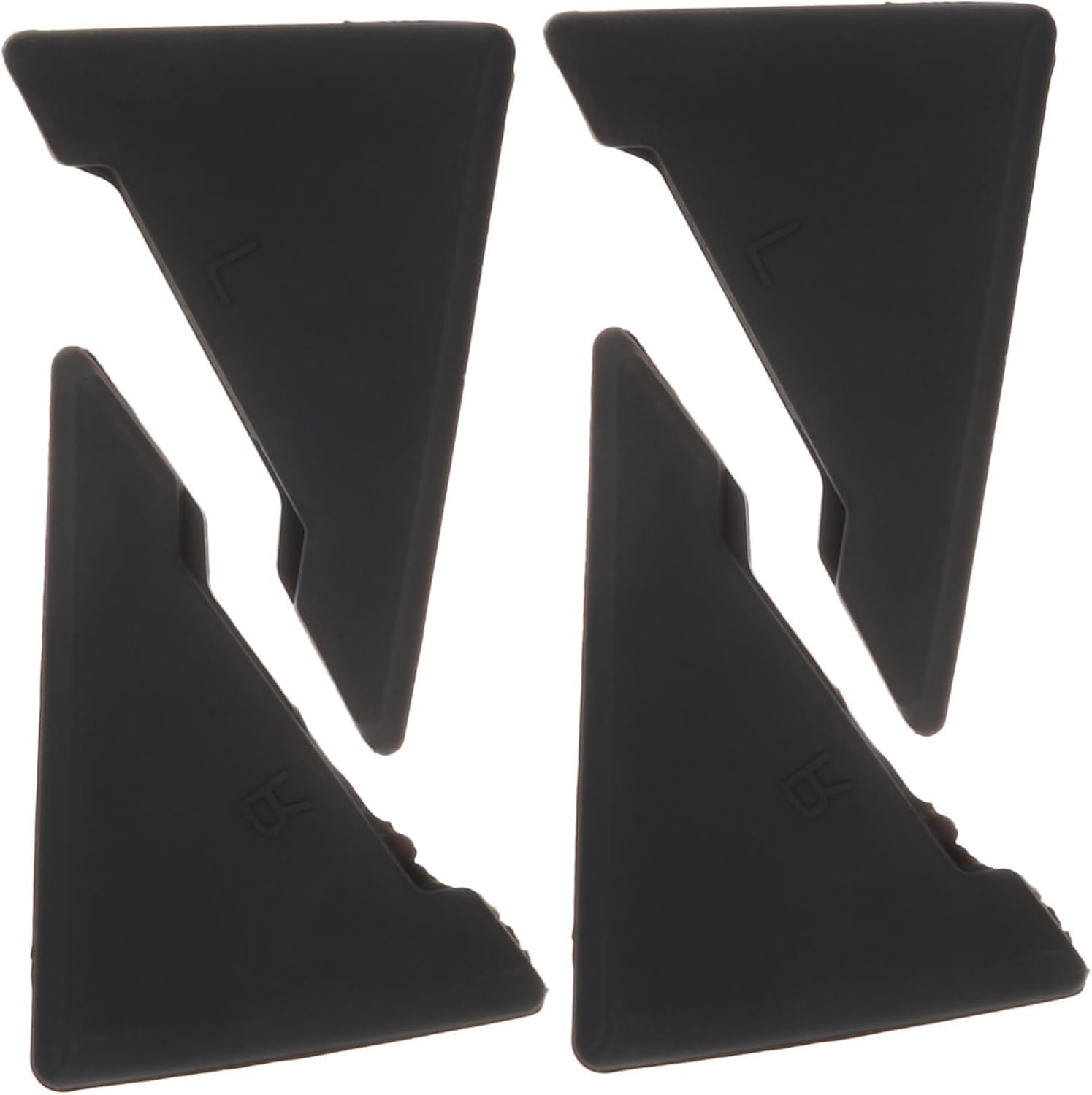 4Pcs Car Door Edge Guard Silicone Protector Covers Durable Corner Bump Absorbers Scratch Auto Edges Protection for Vehicle Doors Protection Covers (Black)