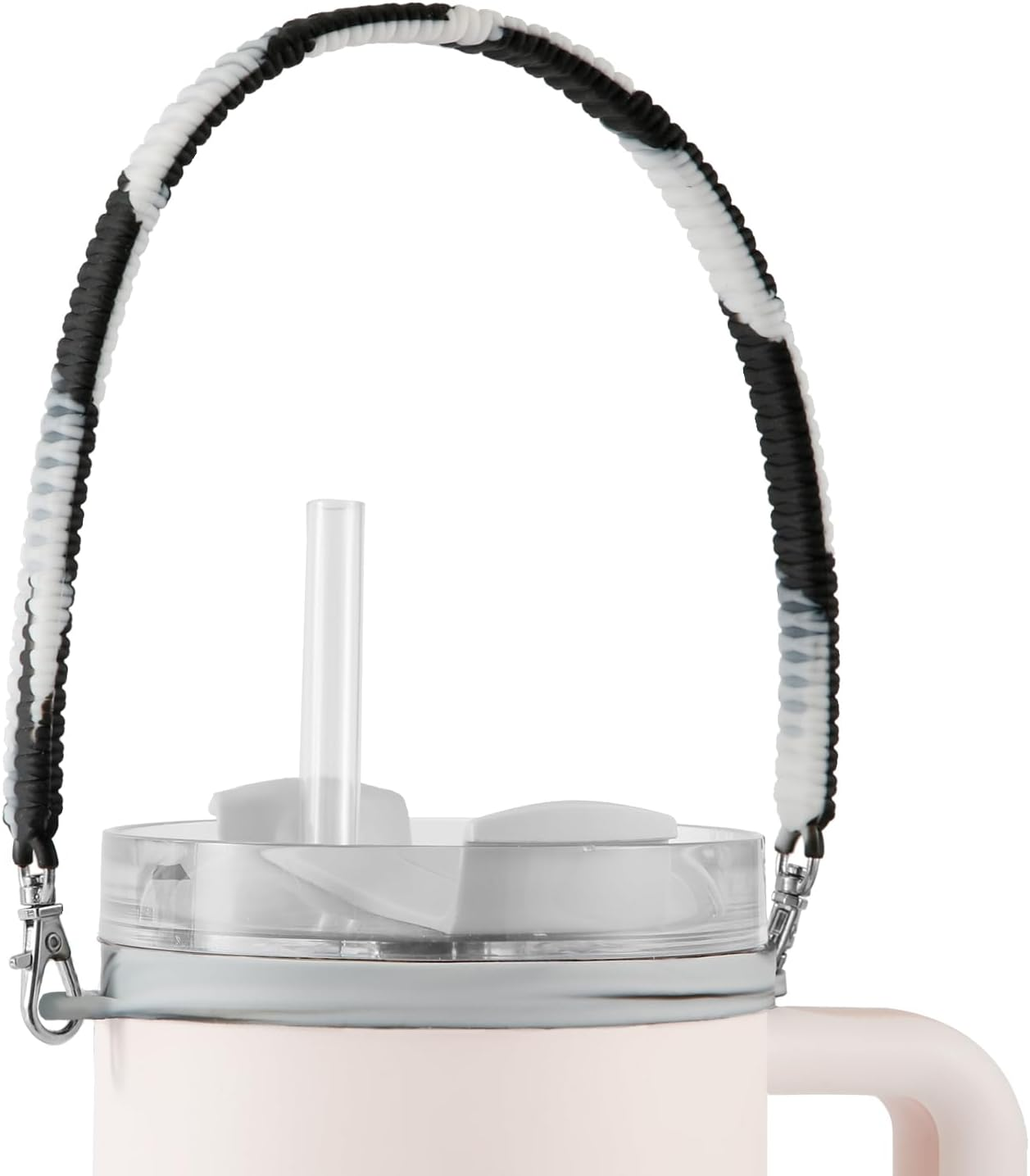 Water Bottle Handle Attachment for Stanley, Silicone Water Bottle Strap Portable Water Bottle Sling, Accessories for Most 8-40Oz Cups