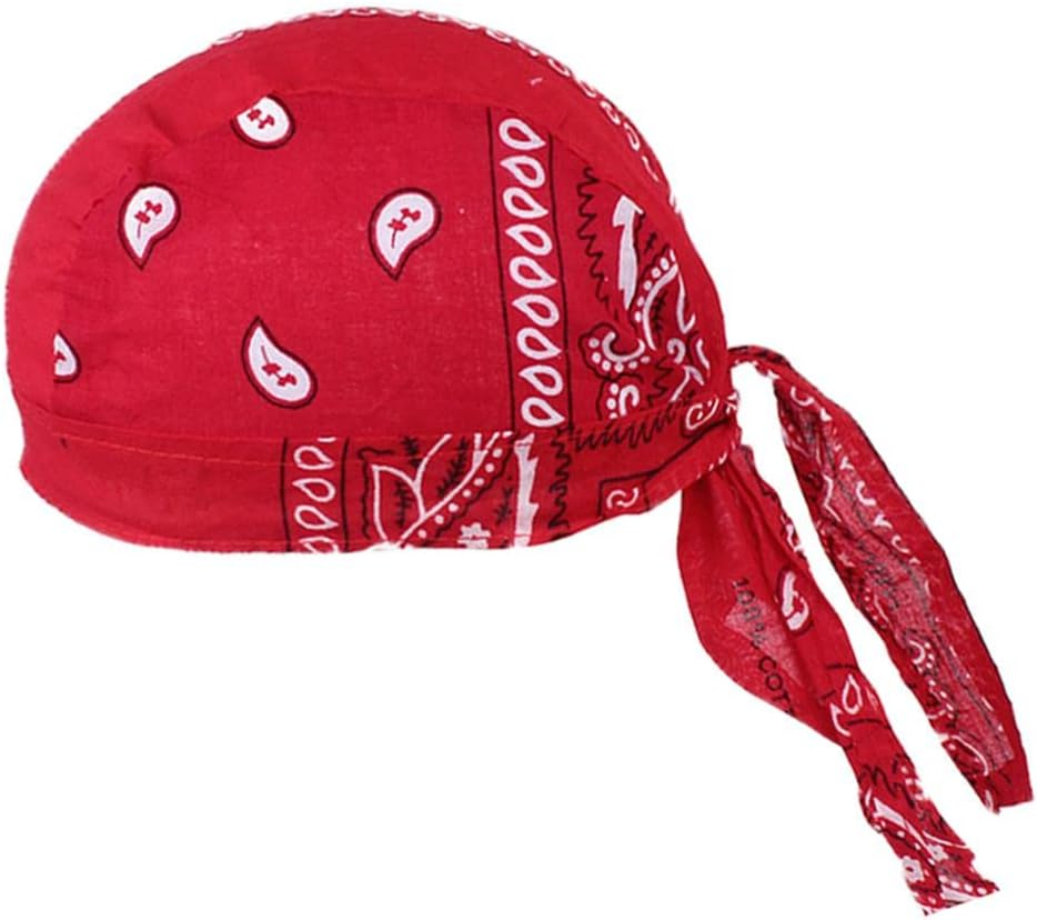 Rockible 4Pcs Mens Turban Chemo Cap Durag Muslim Beanie Hair Loss Head Scarf Hat image number 3