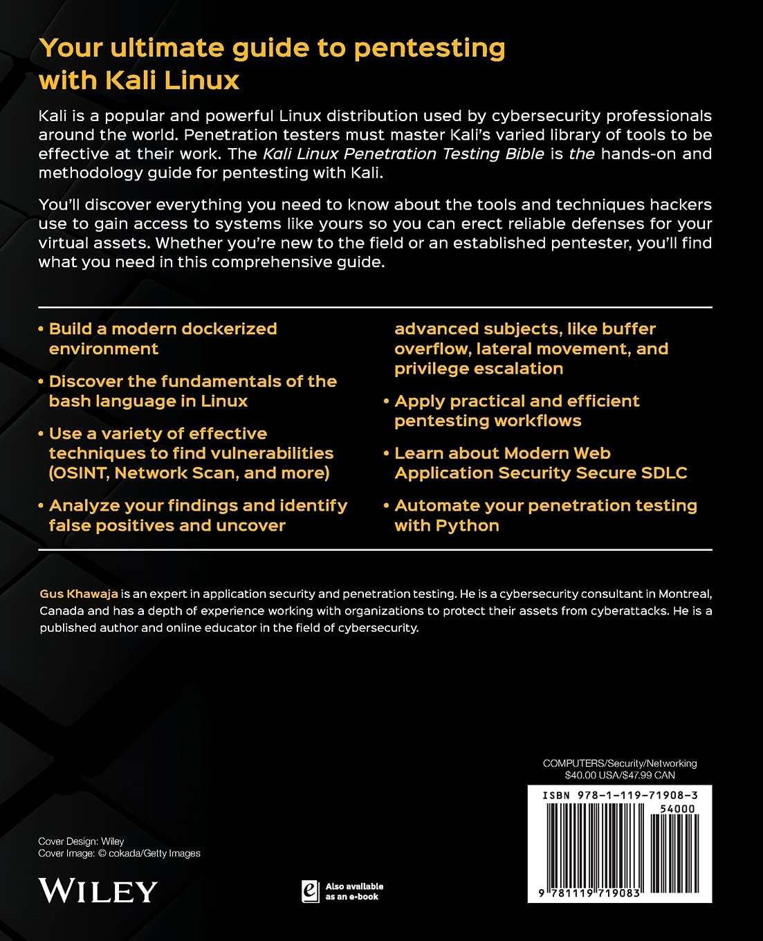 Kali Linux Penetration Testing Bible