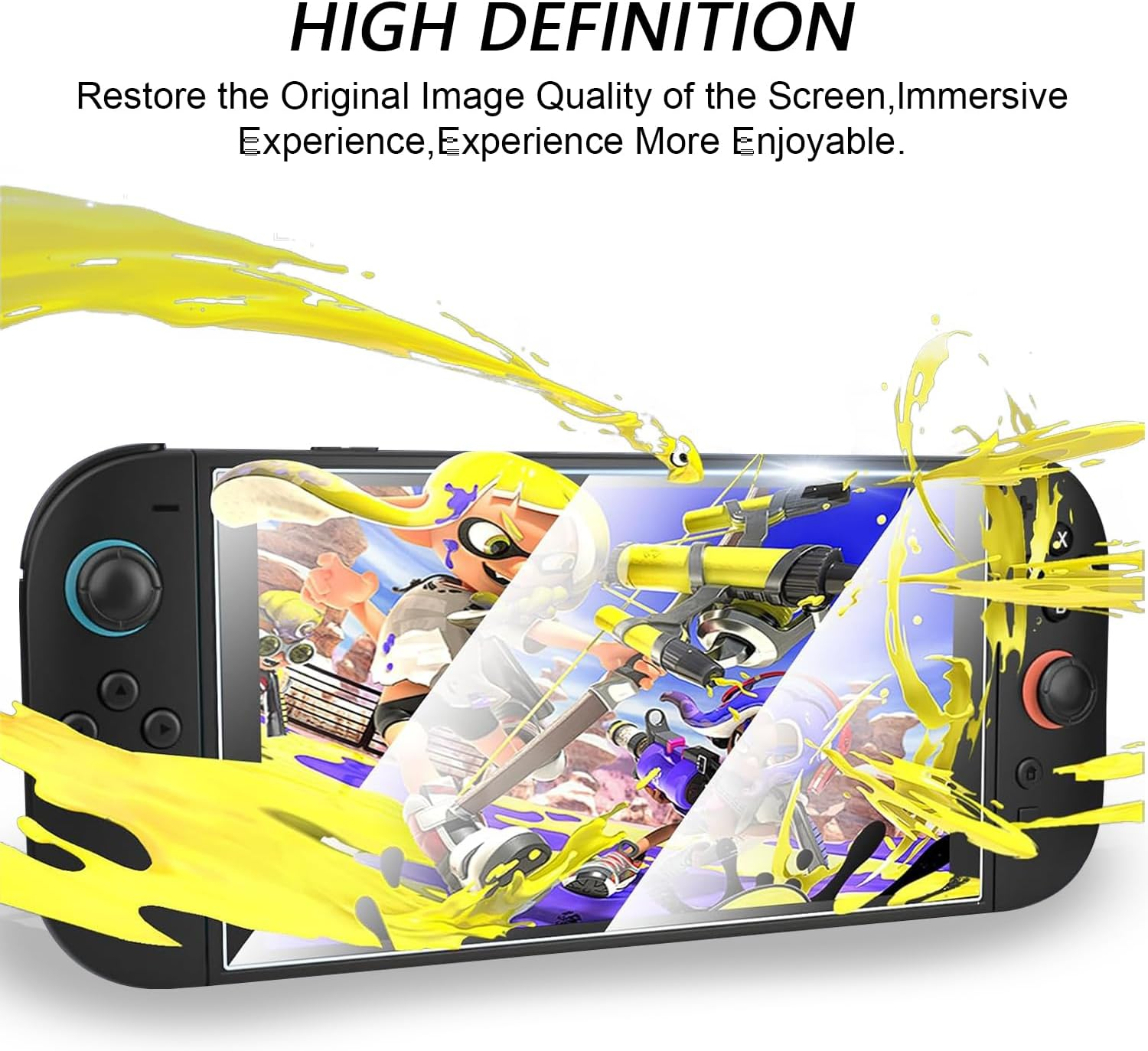 UWQAP 4-Pack Tempered Glass Screen Protector for Nintendo Switch 2 2025, 7.9-Inch 9H Hardness Anti-Scratch Bubble-Free Glass Protector Accessories for Switch2