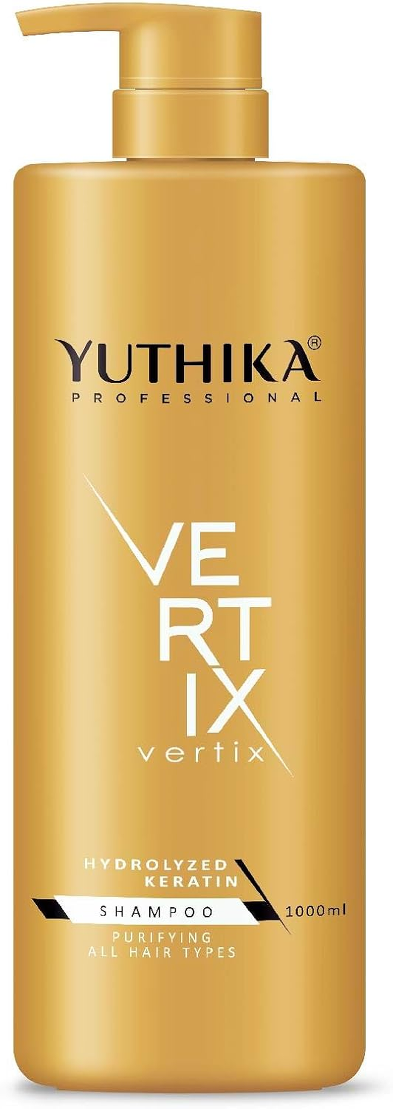 Yuthika Professional Vertix Hydrolyzed Keratin Purifying Shampoo for All Hair Types 1000Ml I Deep Cleansing, Removes Dirt, Impurities & Strengthens image number 2