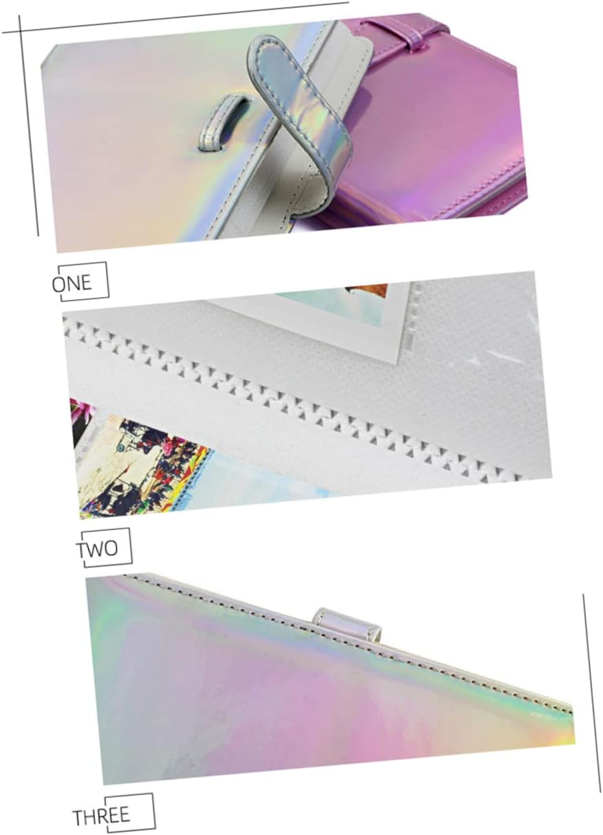 96 Sheet Commemorative Book for Memory Pictures Album Stylish DIY Photo Album Dazzle Pink for Home Decor and Special Occasions image number 3