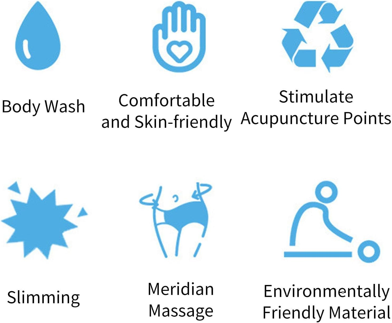 Silicone Body Brush | Meridian Pressure Brush | Gloves Anti-Cellulite Slimming Relaxing Massager | Dry Brushing Body Massage Brushs | Shia-Tsu Meridian, Five Elements Conditioning - Hot Pink image number 2