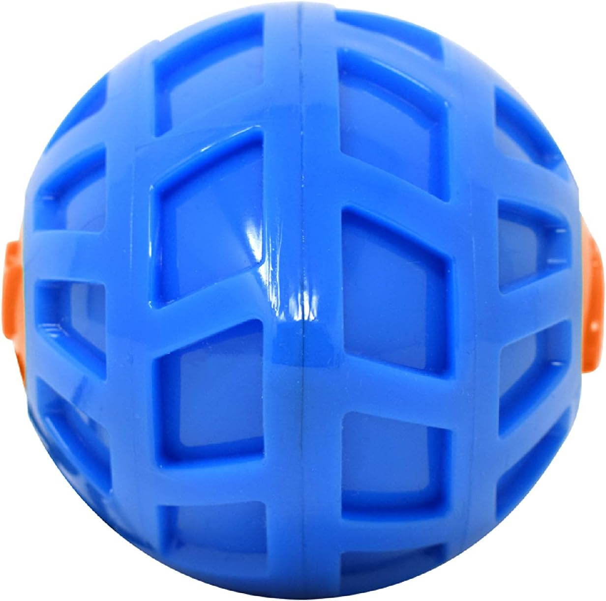 Nerf Dog 6In TPR EXO Squeak Football - Blue/Orange
