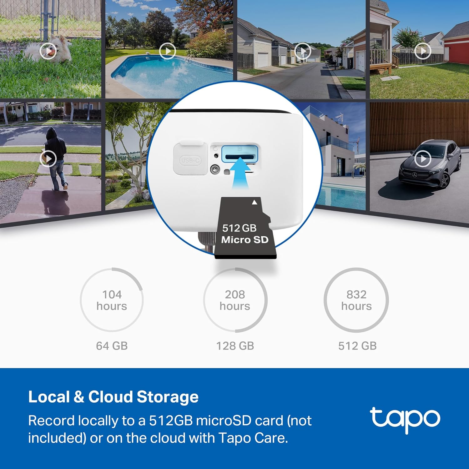 Tapo Outdoor Security Camera Wireless, 1080P, up to 180 Days Battery, Free Person Detection, Color Night Vision, Sd/Could Storage, Alexa & Google Assistant Compatible, Ideal for Homeowners(C400) image number 6