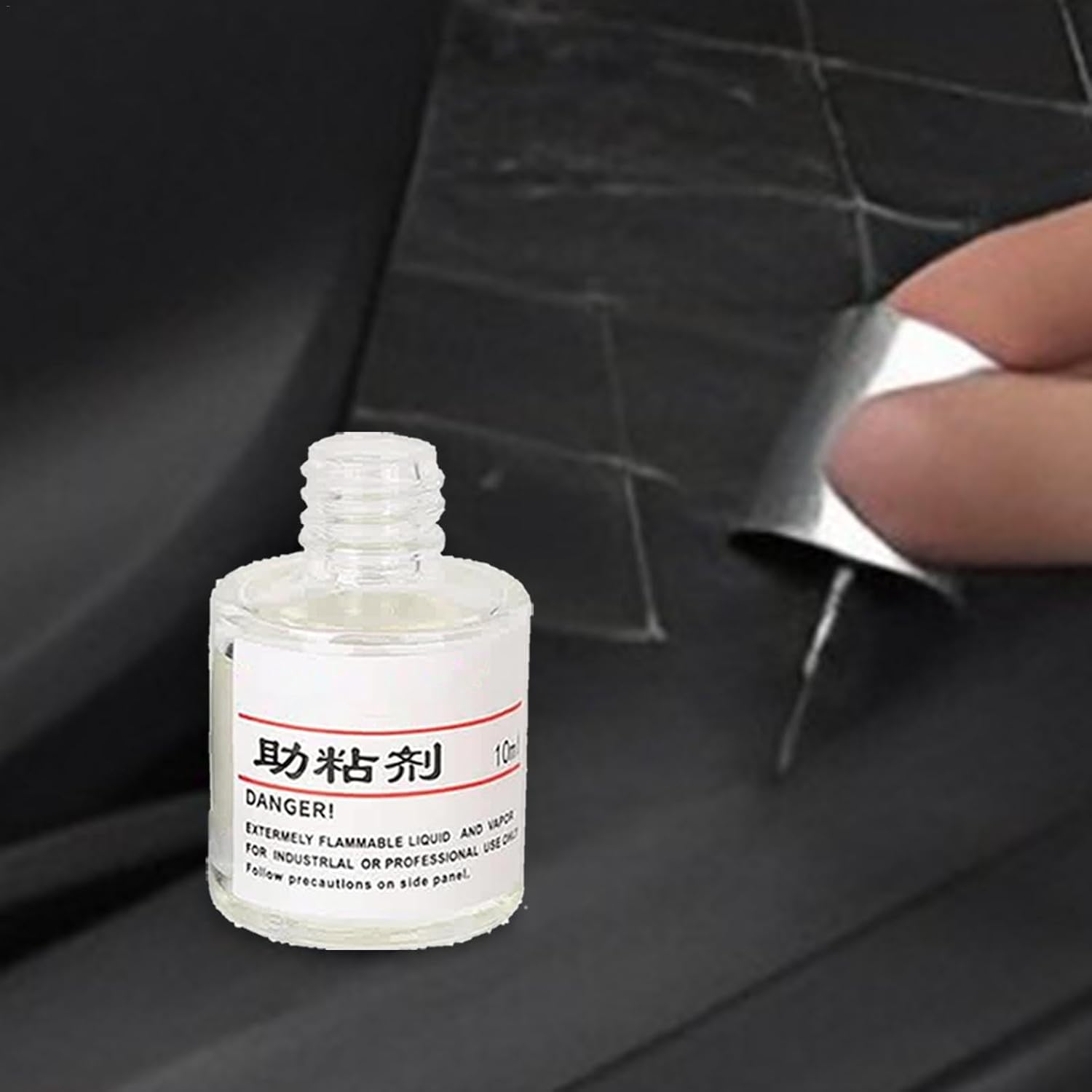 Adhesive Promoter Automotive - Industrial Adhesive Promoter - 10Ml Adhesion Promoter with Brush Heads for Acrylic Metalworking Double Sided Mounting Tape image number 3