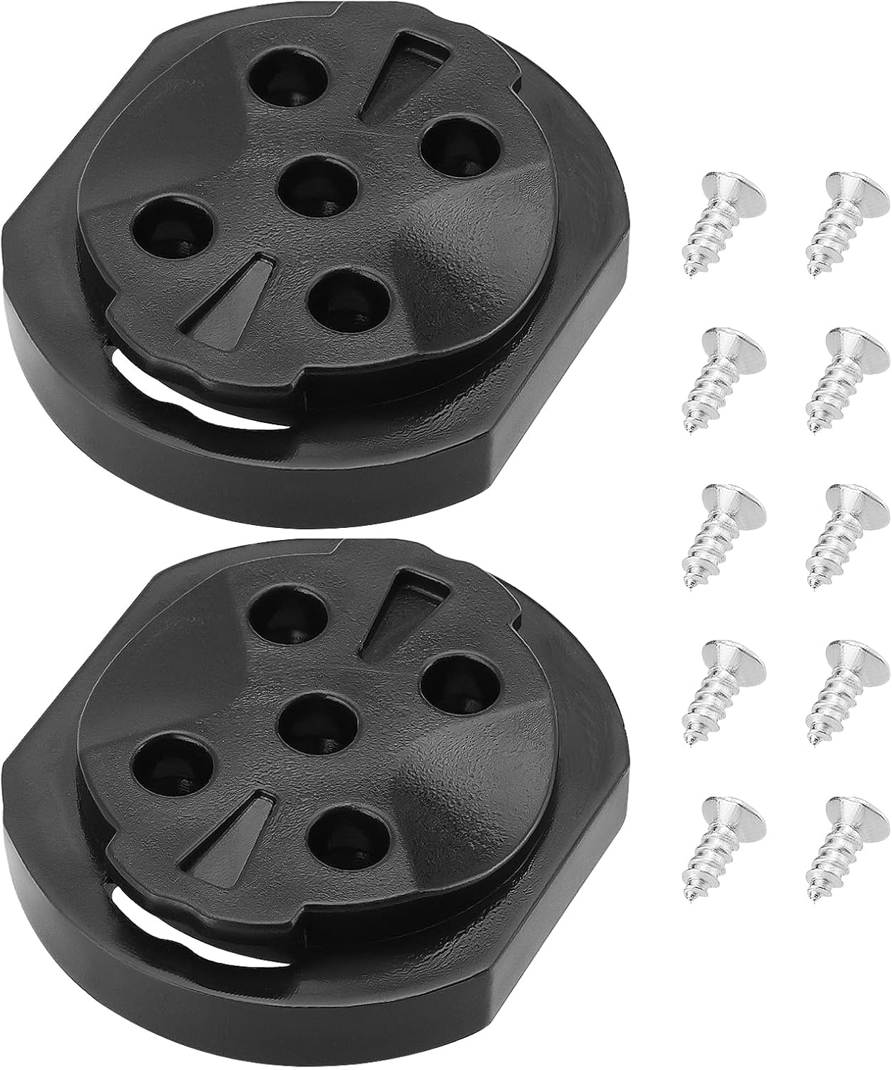 SG Store 2 Sets Bike Computer Bracket Mount Fixed Base Stopwatch Bracket Fixed Male Seat Dial Fixing Base Compatible with Garmin 32X29X2Mm Black