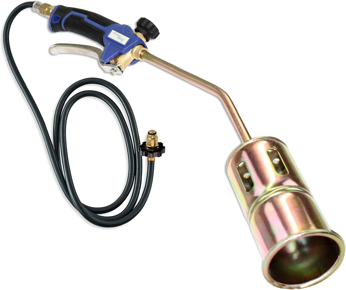 Flame King Propane Torch Kit Heavy Duty Weed Burner Powerful 320,000 BTU with 6-Ft Hose Regulator Assembly image number 4