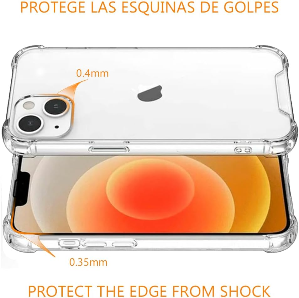 REY Transparent Silicone Case TPU Anti-Shock for TCL 50 NXTPAPER 5G - 50 PRO NXTPAPER 5G, Mobile Phone Case Premium Scratch-Resistant TPU Transparent Protective Case Anti-Shock image number 6
