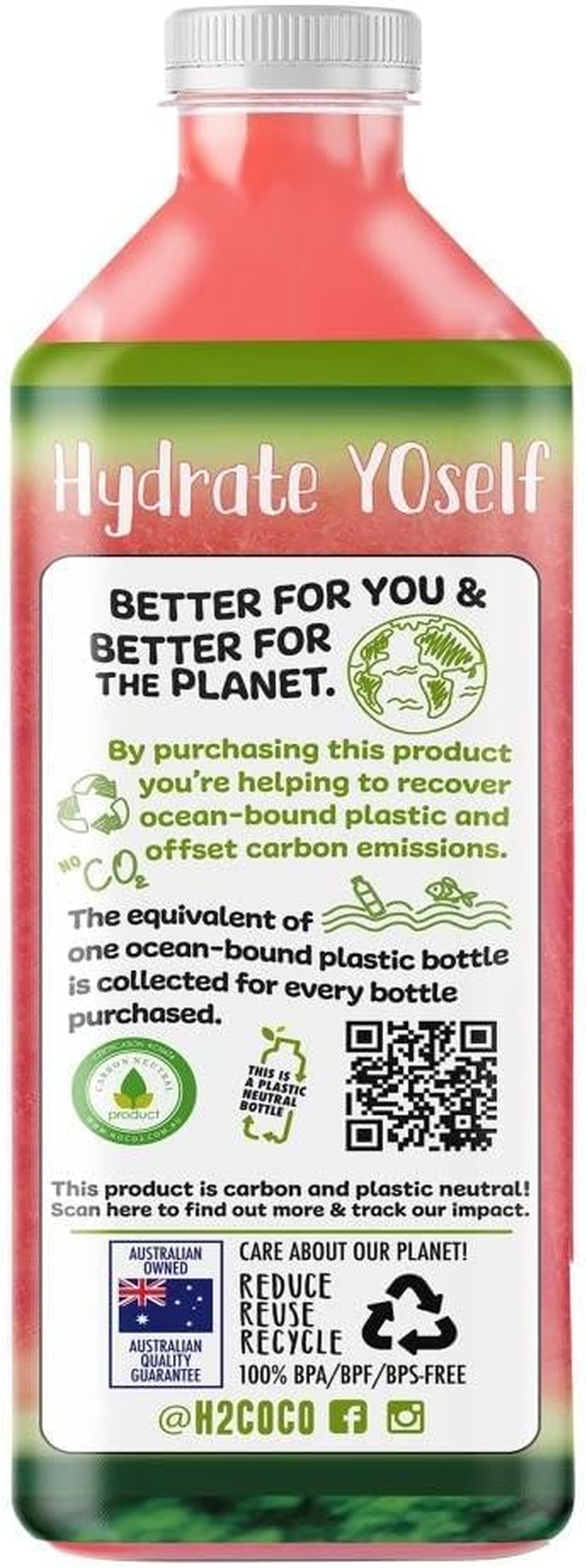 H2 Juice Melon, 6 X 1250 Ml, Watermelon Water image number 1