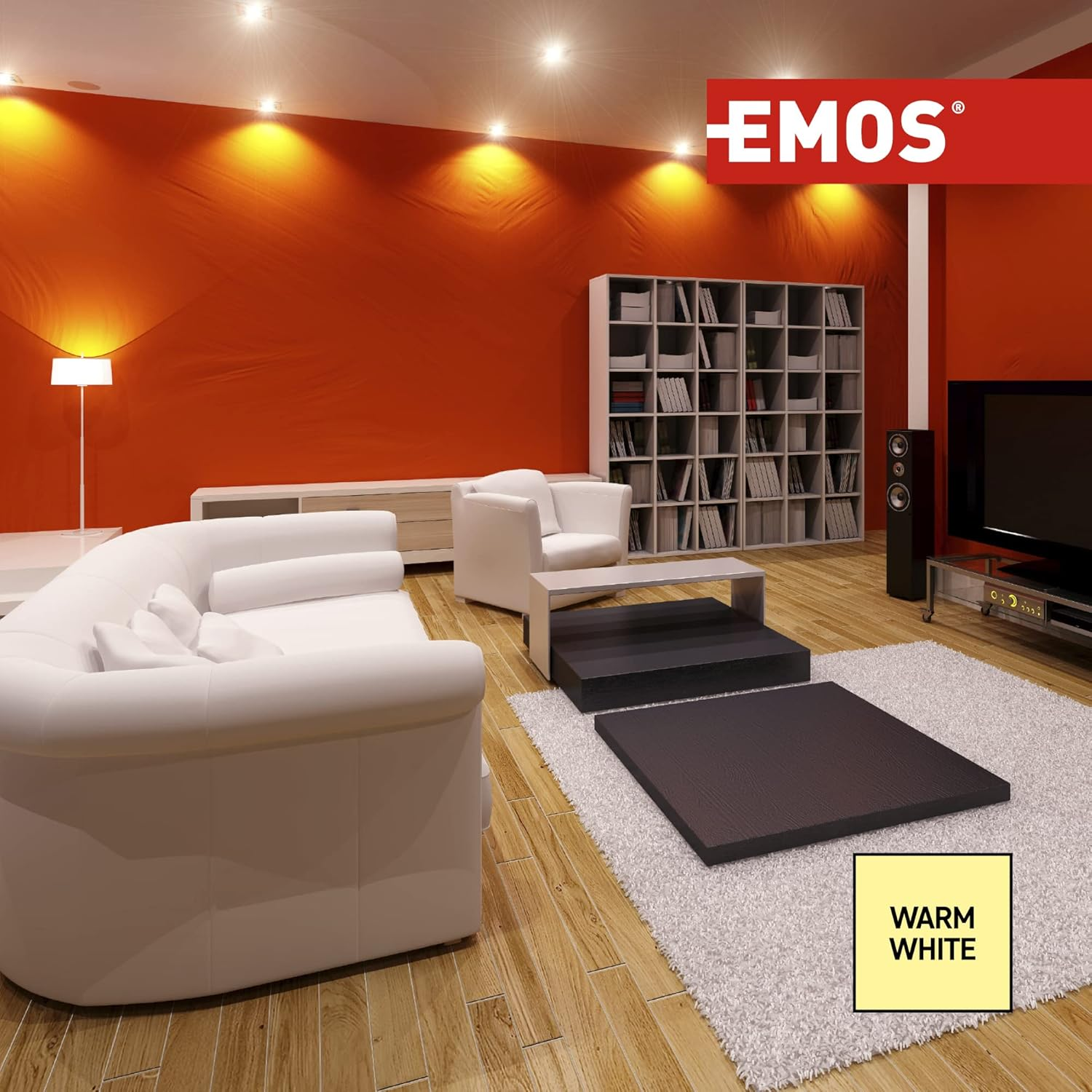 EMOS LED Spotlight 4.5 W, MR16, GU5.3 Socket, Replacement for 28 W Halogen Bulb, Brightness 380 Lm, Warm White 3000 K, 30,000 Hours Life, CRI 80, 100&deg; Beam Angle - Neutral White image number 6