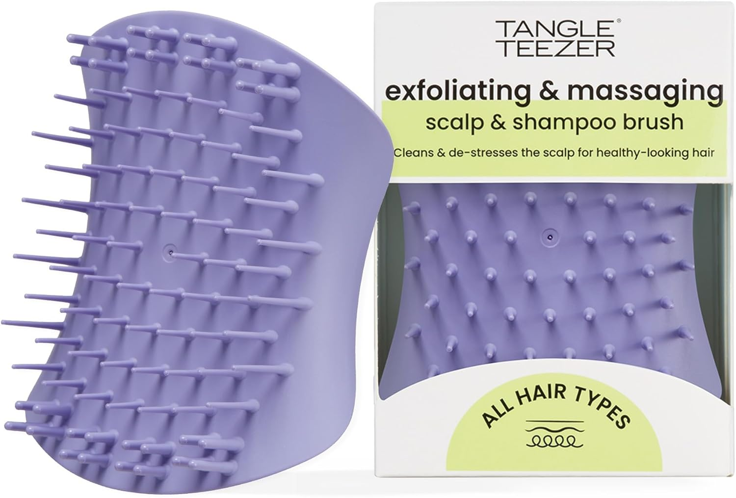 Tangle Teezer Scalp Exfoliator and Massager, Onyx Black