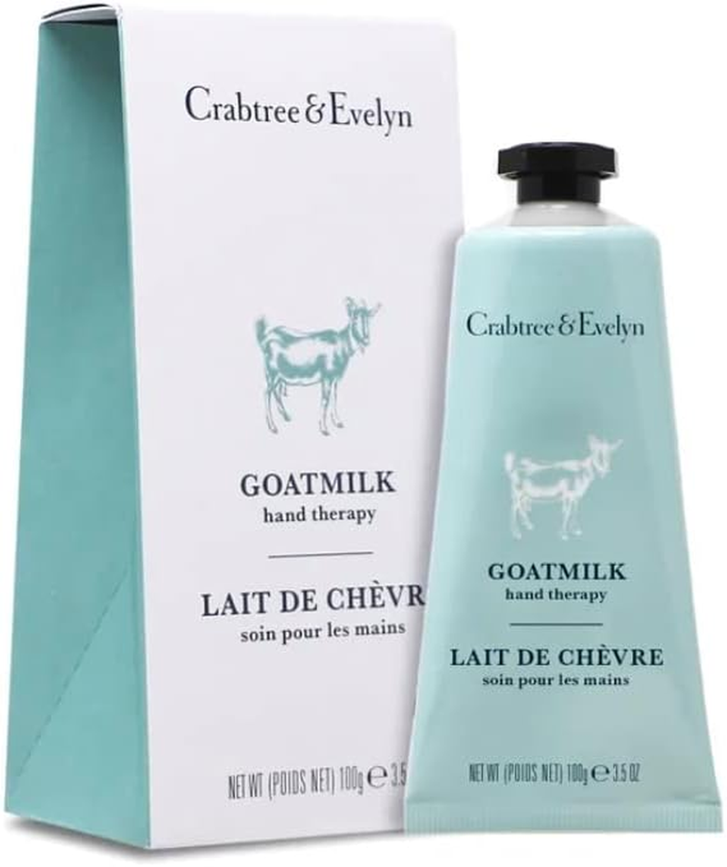 Crabtree & Evelyn Goat Milk Hand Therapy Cream, 3.5 Oz - Moisturizer for Dry Skin image number 3
