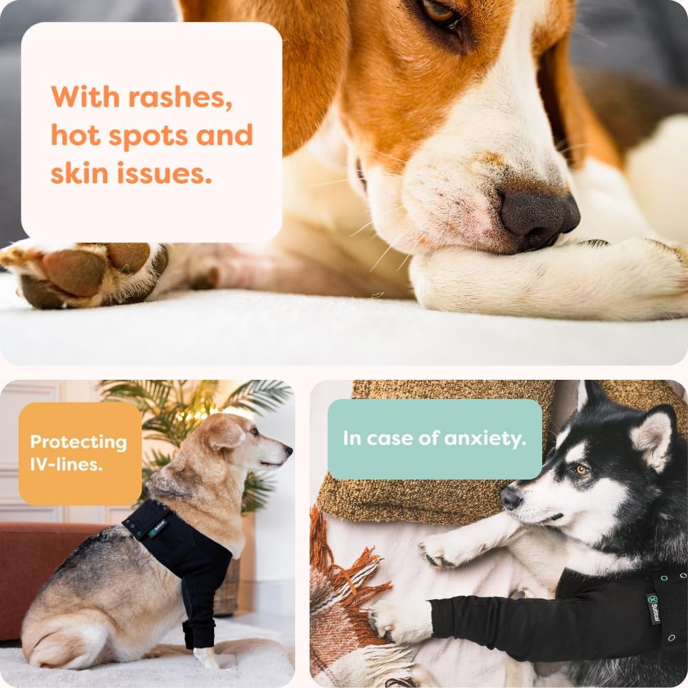 Suitical Dog Recovery Sleeve Large Black image number 4