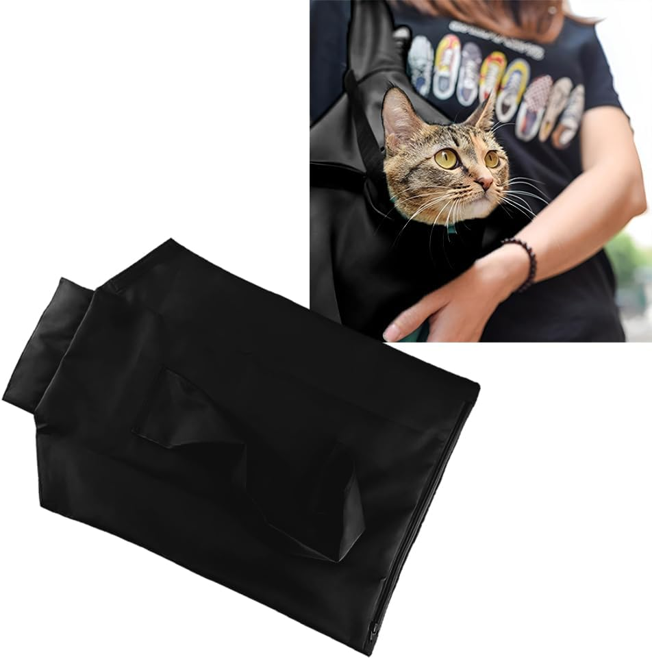 Cat Carrying Bag, Cat Carrying Bag for Adult Cats, Small Dogs, Scratch Resistant Pet Grooming Bag, Paw Care, Nail Trimming, Soft Bag and Tote Design, Washable and Foldable (Blue)