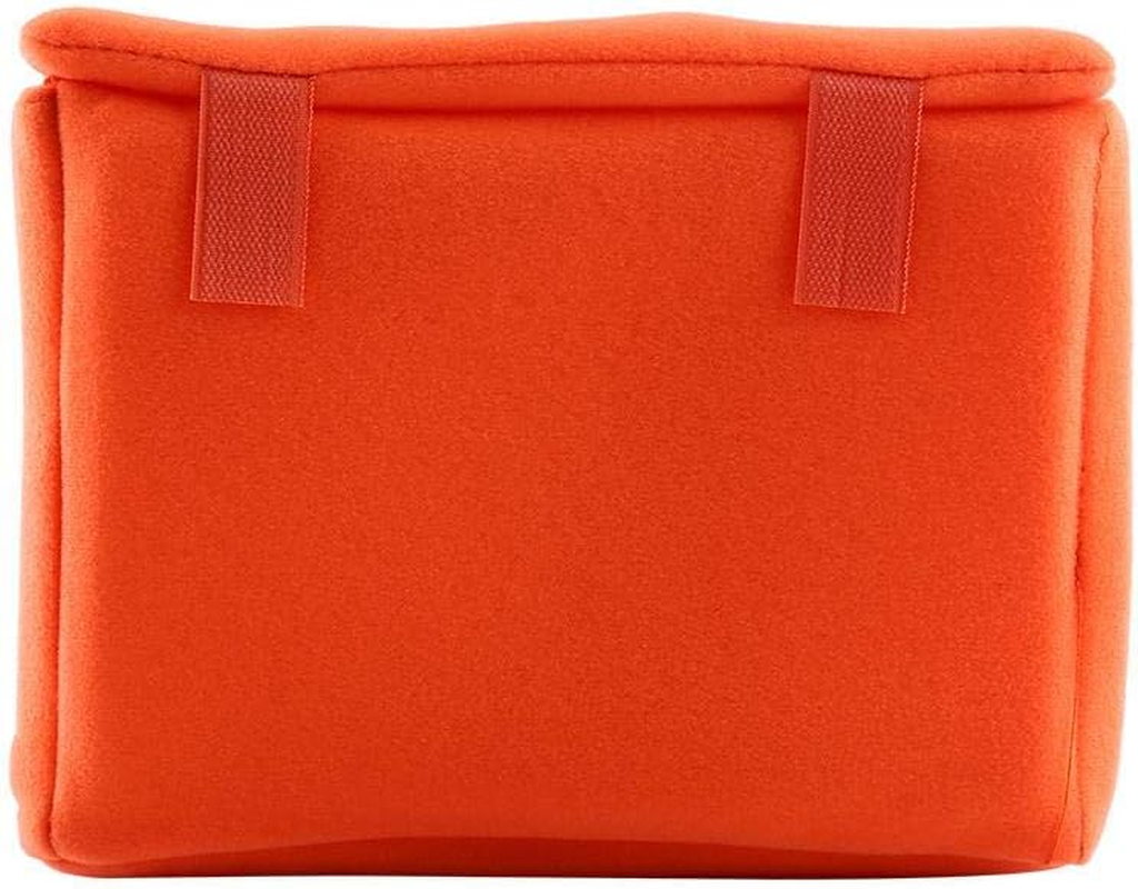 Bewinner Portable Camera Insert Bag, Orange, Velvet Liner, SLR DSLR Camera Case