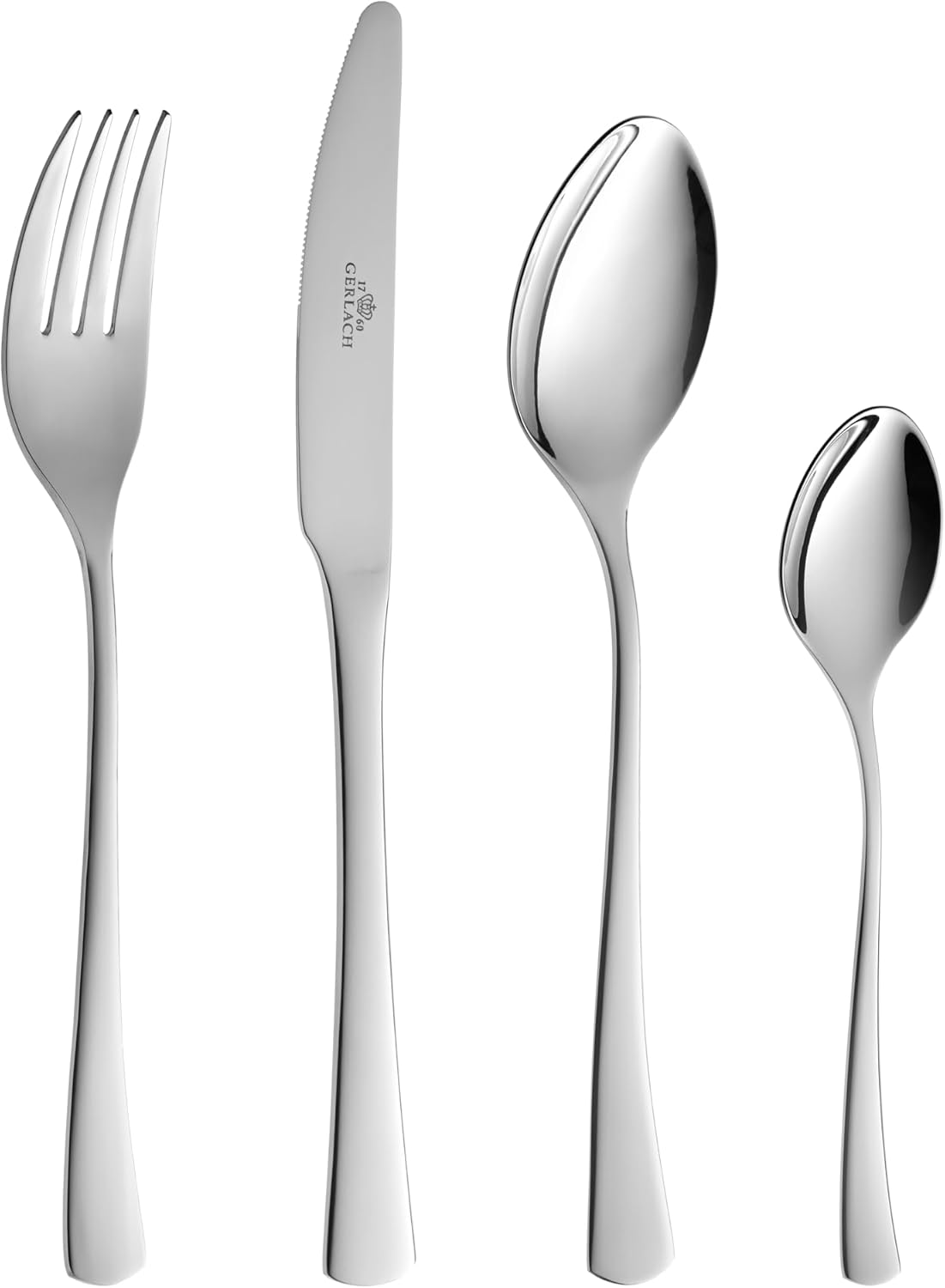 Gerlach 1760 Tune Cutlery Set for 6 People, 24 Pieces, Stainless Steel 18/0, Nickel-Free, Dishwasher Safe image number 1