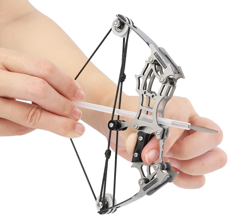 ZSHJGJR 6"/7.4"/7.9"/8.6" Compound Bow and Arrows Set for Target Shooting Hunting Games Pocket Bow Survival Bow Archery Gift image number 2