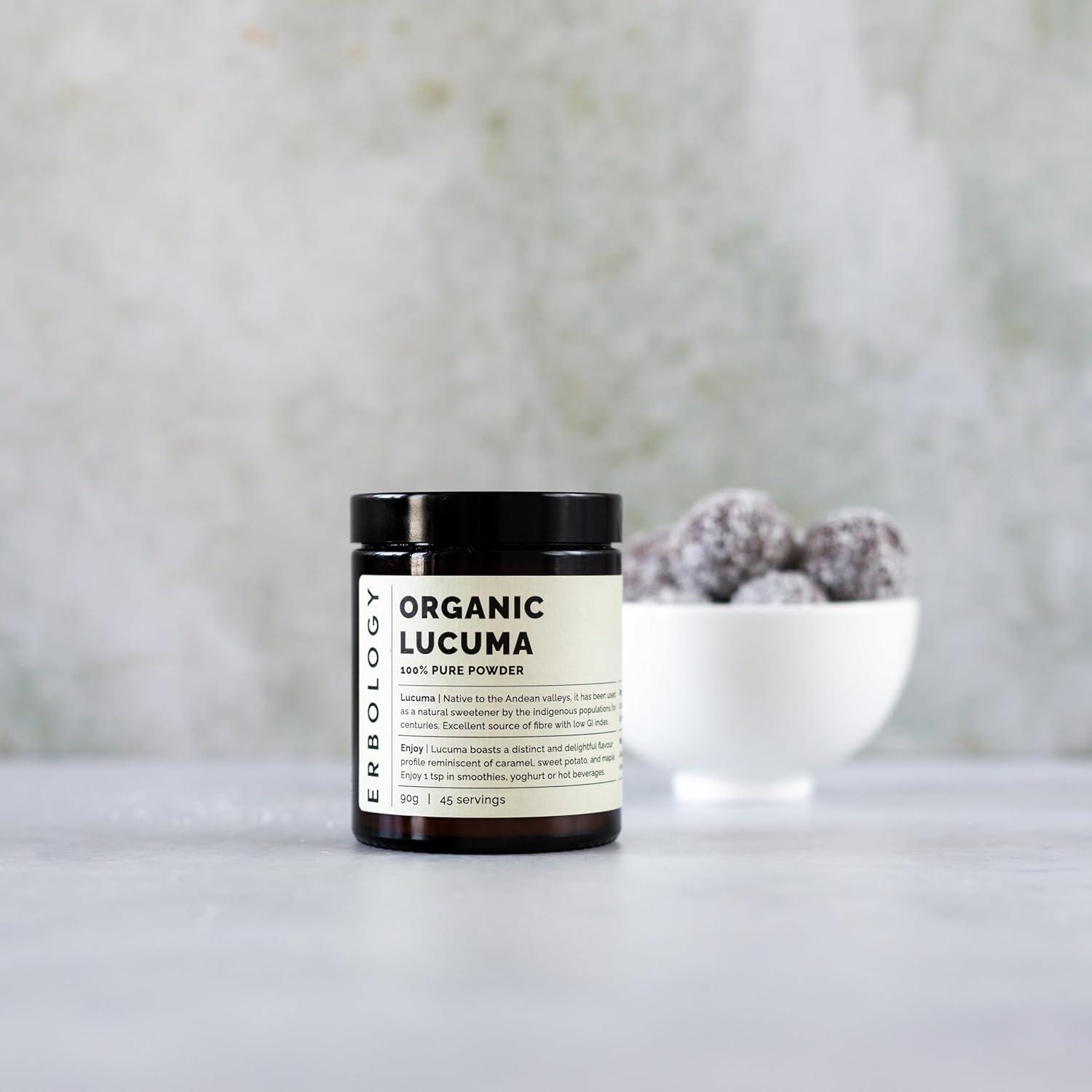 Erbology Organic Lucuma Powder 90G - 45 Servings - Gut Health Support - Low Glycemic Index - Sustainably Sourced Straight from Farm in Peru - Small Batch - Vegan - Gmo-Free image number 3