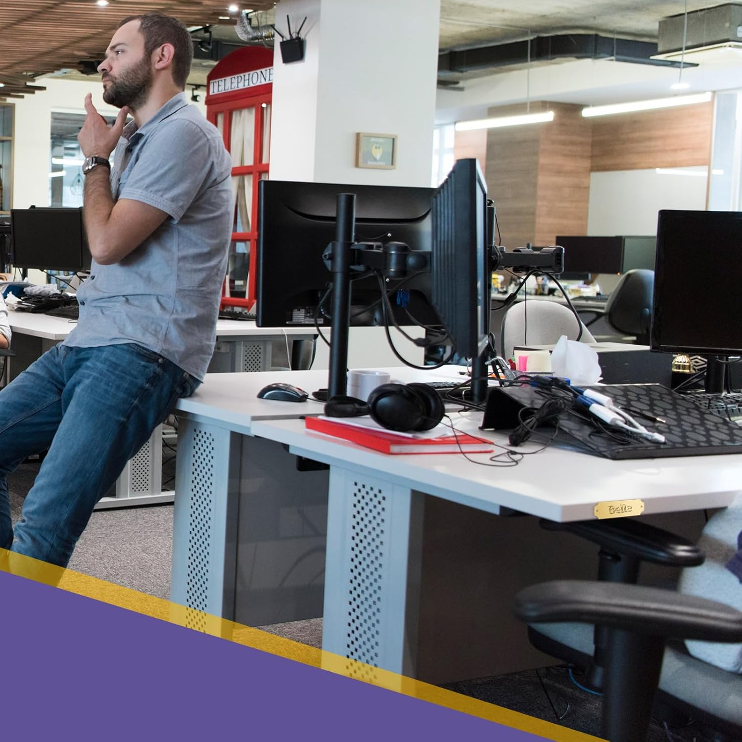 Yaocom 24 Pcs Name Plates Laser Engraved Brushed Solid Metal Plate Personalized Plaque Blank Name Tag with Adhesive Backing and Screws for Diy(Gold,Notched Corner) image number 5