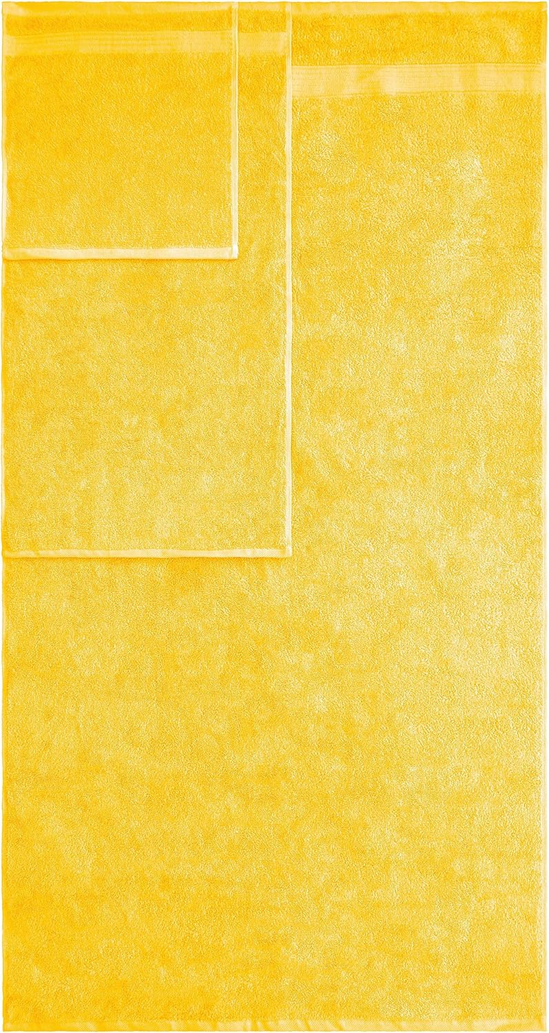 American Veteran Towel, 6 Piece Towel Set for Bathroom, 100% Cotton Turkish Bathroom Towels, 2 Bath Towels 2 Hand Towels 2 Washcloths, Yellow image number 1