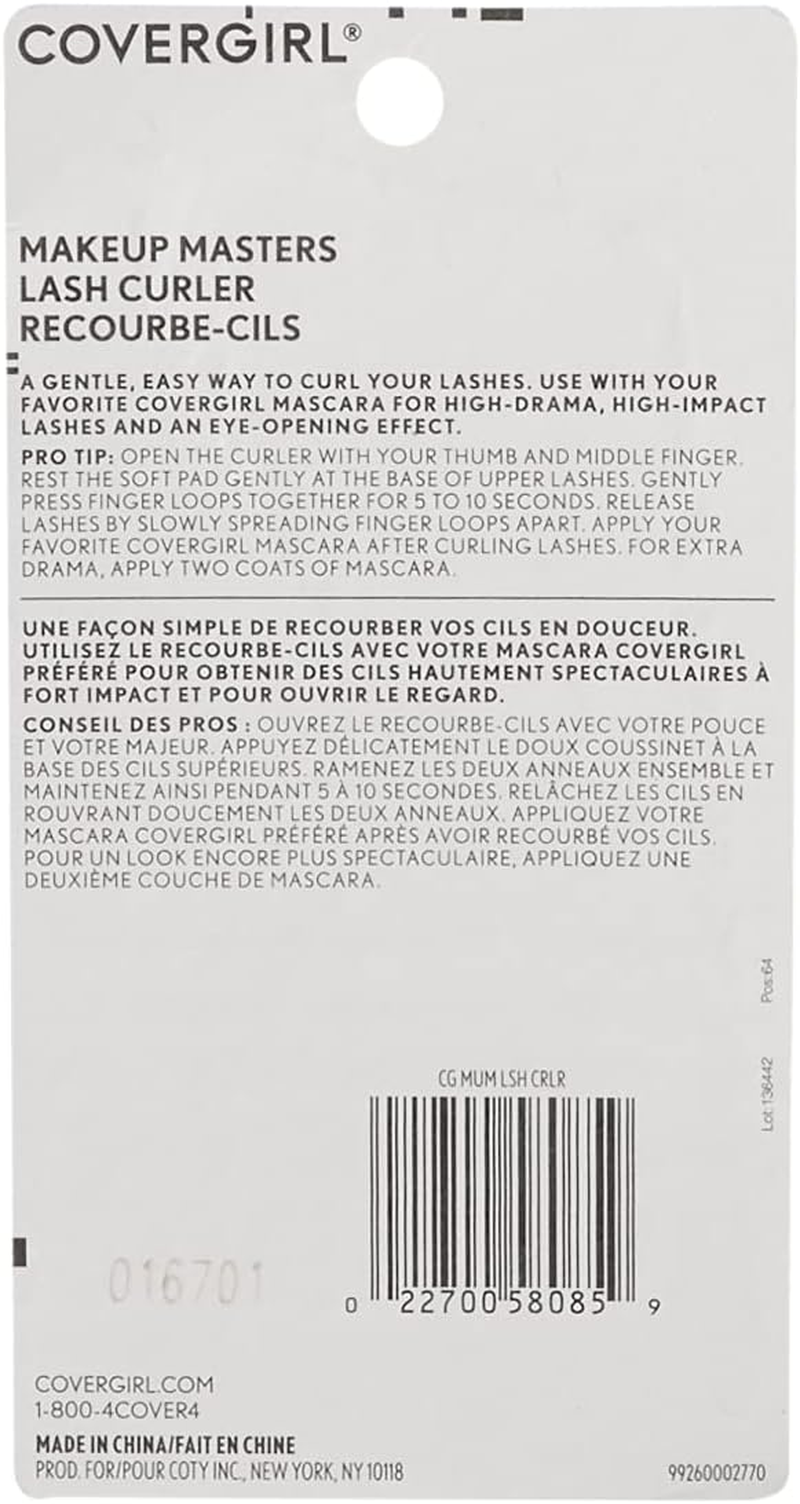 COVERGIRL Makeup Masters Eyelash Curler, Easy to Use, High Drama Lashes, 1 Count, Gentle and Easy Way to Curl Lashes, High Impact Lashes, Eye-Opening Effects image number 4