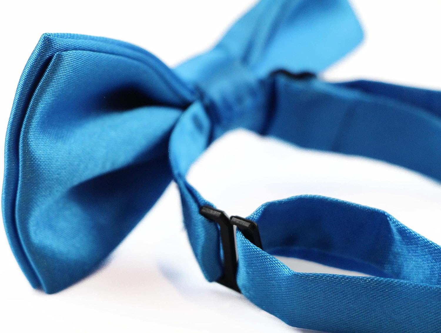 Boys Santorini Blue Plain Bow Tie image number 1