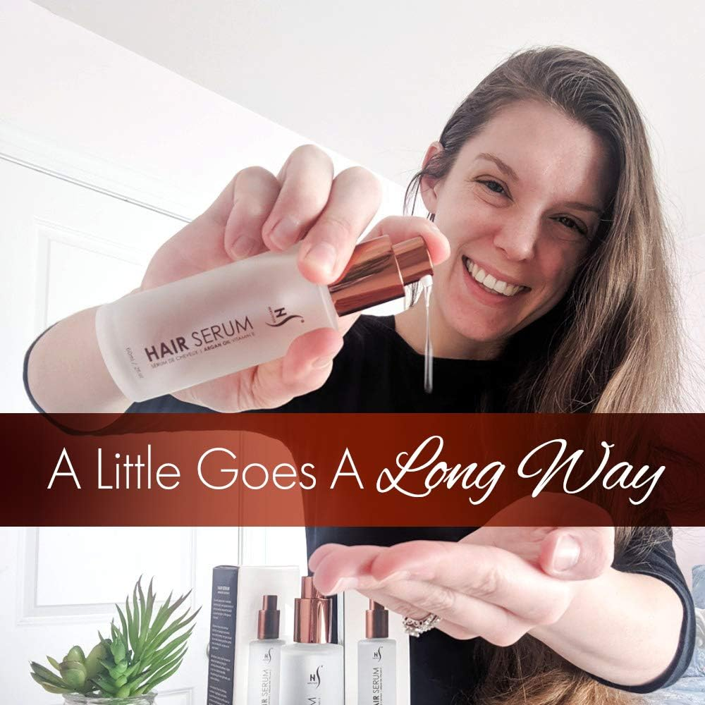 Herstyler Hair Repair Serum - Argan Oil Hair Serum, Vitamin E Hair Serum and Aloe Vera Hair Serum for Frizz Control, Shine and Straightening - Coz Love Is in the Hair - 2 Fl. Oz, 60 Ml image number 2