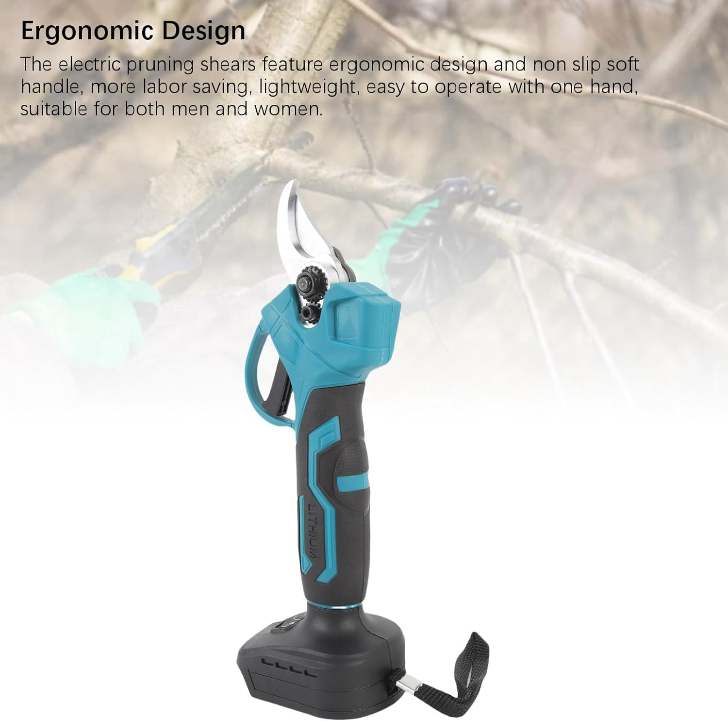 Electric Pruning Shears, Cordless Electric Pruner with Non Slip Soft Handle for 38-50Mm Cutting, Pruning Shears Garden Tool for BL1830 BL1830B BL1840 Battery image number 1