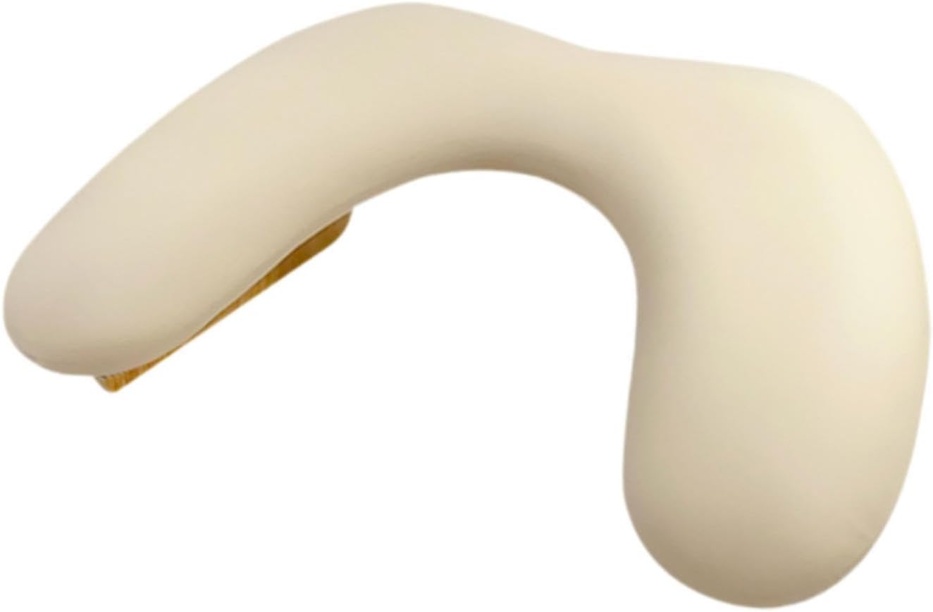 Eigell Nail Arm Rest Cushion Manicure Hand Rest Portable U Shape Practical Holder Stand Pad for Personal Travel Home DIY Holiday, White