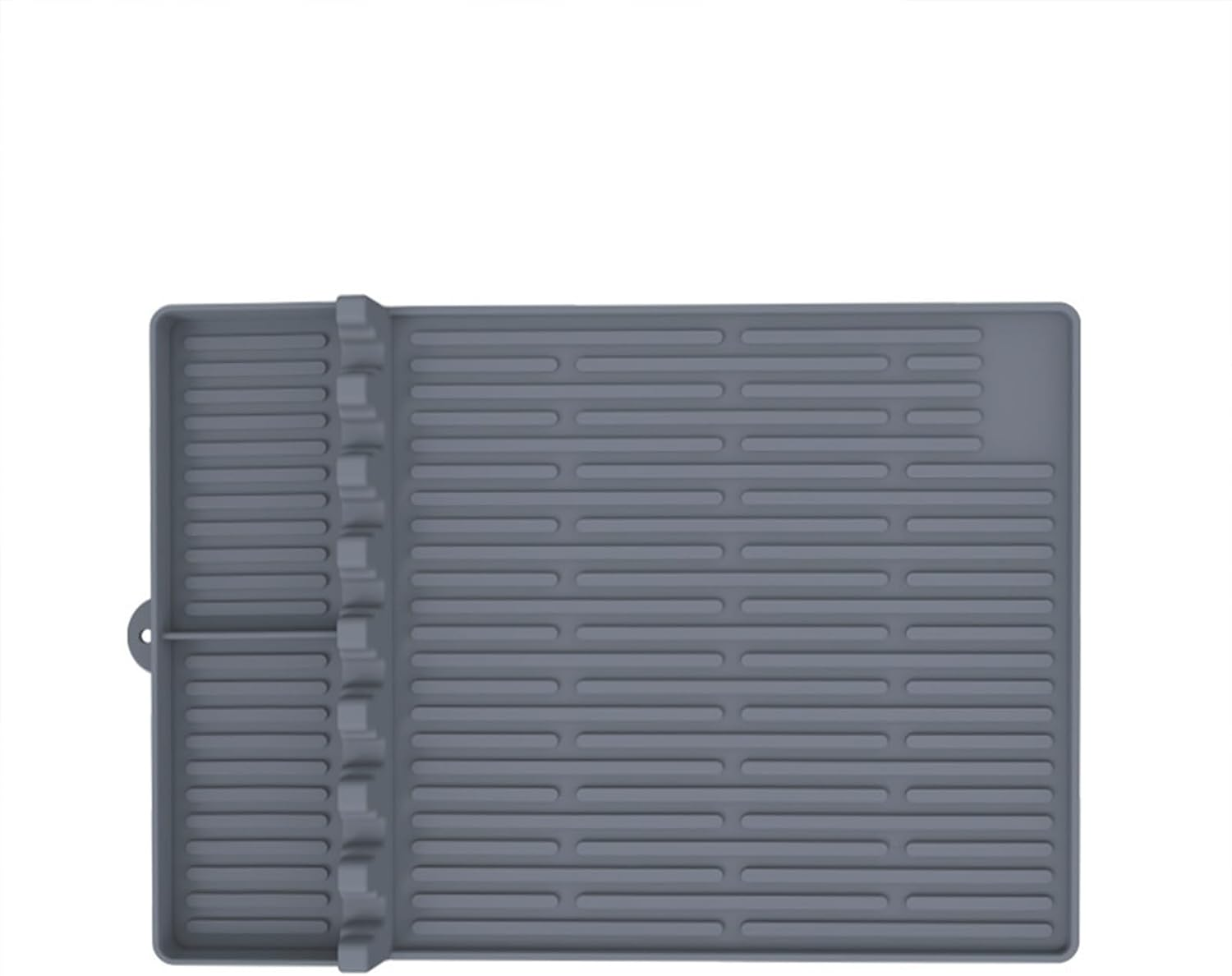 Dafape Grill Mat for Blackstone, Barbecue Griddle Pad Side Shelf Mat for Outdoor Kitchen Countertop Spatula Cooking Silicone Reusable BBQ Accessories Protective Mat (Gray) image number 1