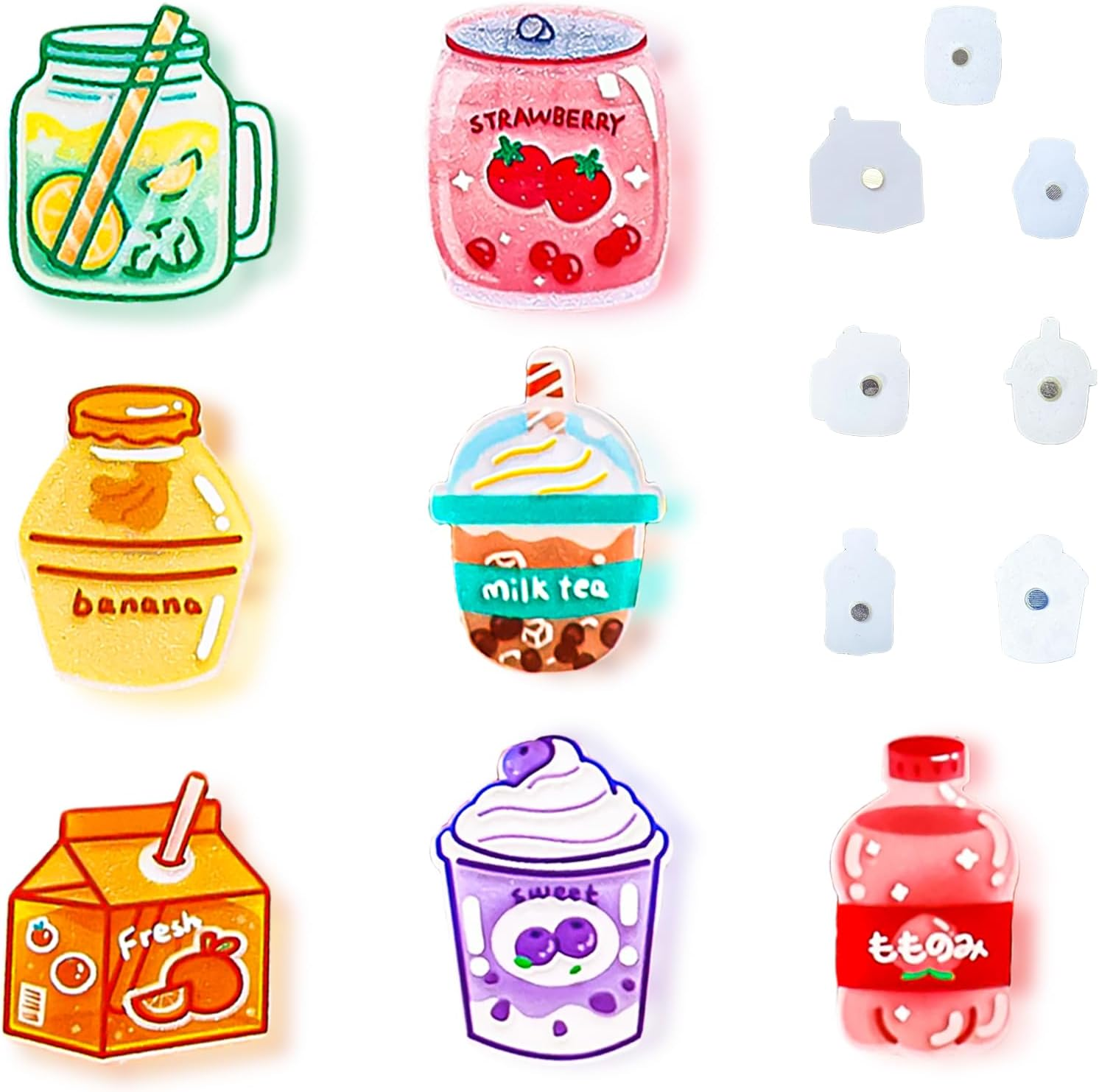 Myrtle 14-Pack Heavy Duty Fridgemagnets for Whiteboards,Lockerskitchens-Decorative Acrylicmagnetic Stickers with Vibrant(Office，Garage，Homepatternsdecor) image number 6