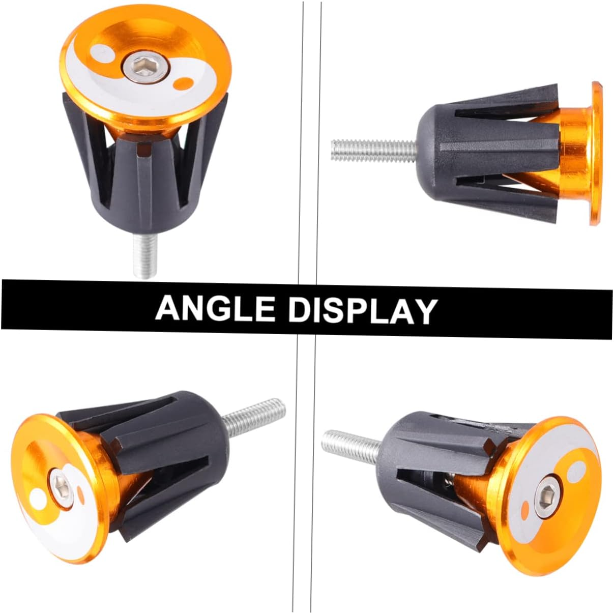 HEALEEP Bike Handlebar Cap Bike Handlebar End Plug Aluminum Alloy Sturdy Lightweight Wrench for Easy Installation Cycling Accessories image number 5