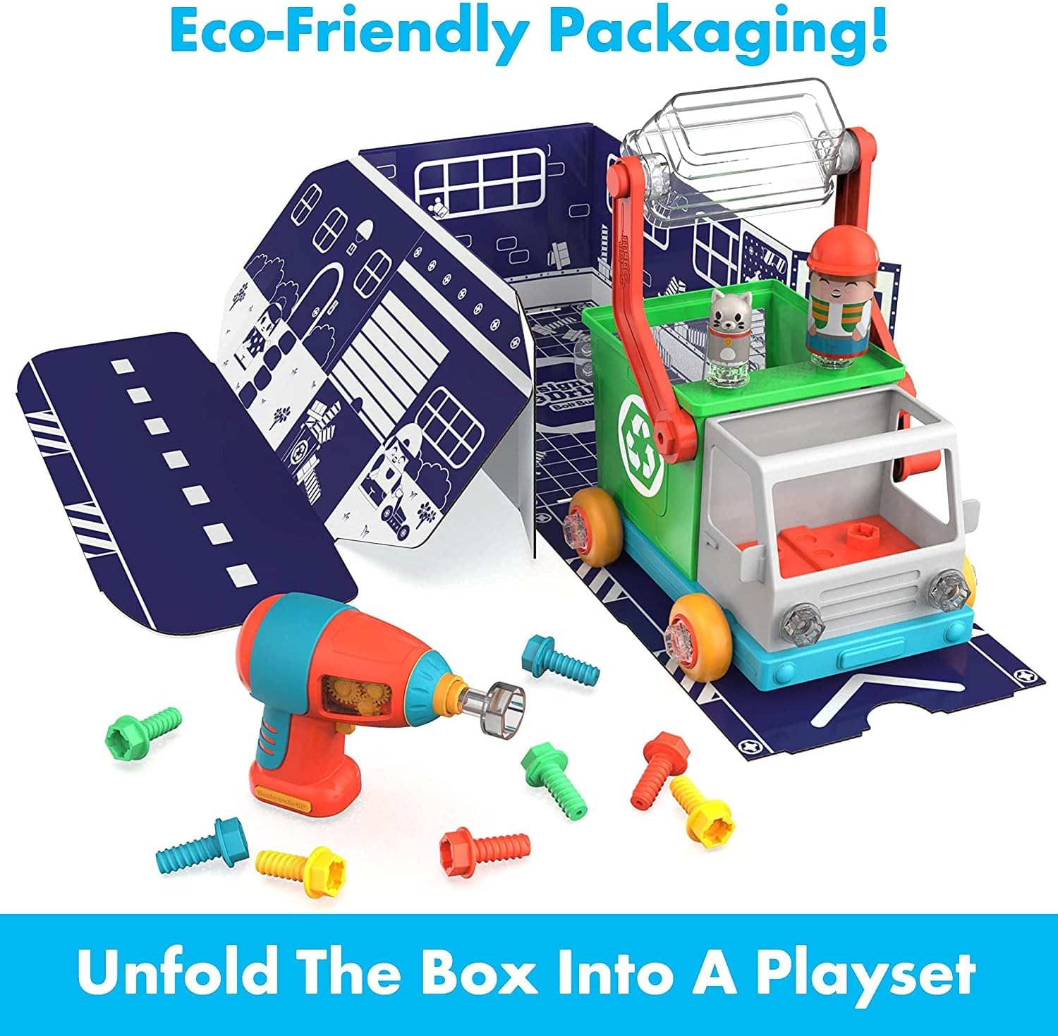 Learning Resources EI-4185 Design & Drill Bolt Buddies Pick-It-Up Truck image number 6