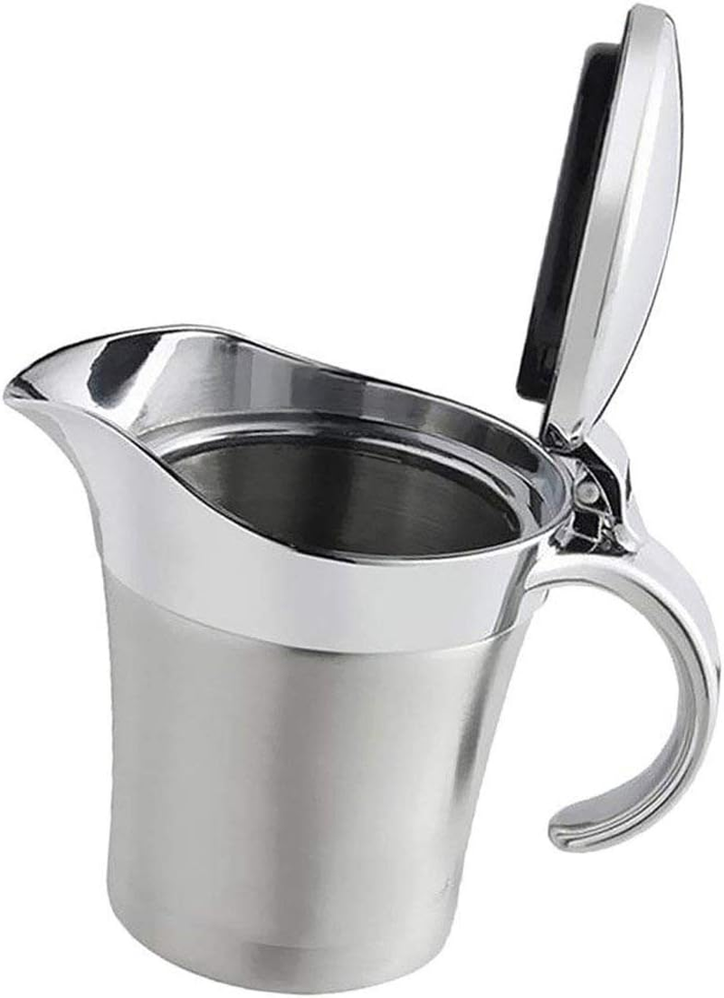 Stainless Steel Double Insulated Gravy Boat with Hinged Lid (16 OZ / 450ML) image number 5