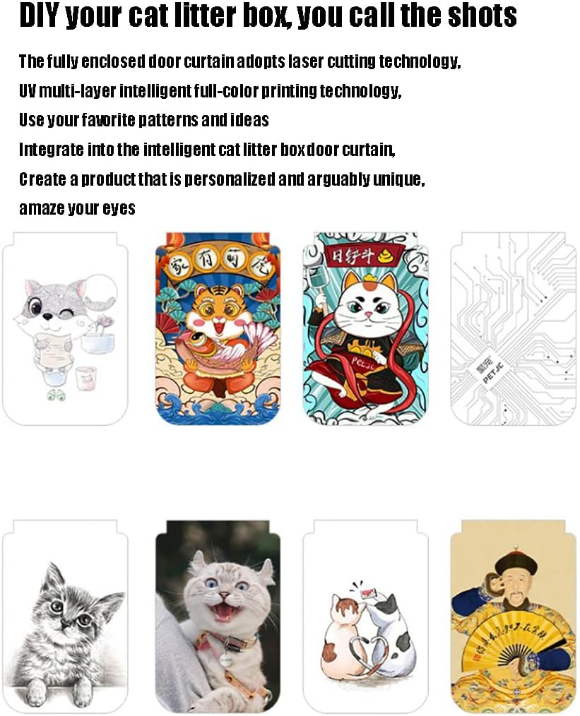 Automatic Cat Litter Box Self Cleaning Smart, Large Space Cats Litter Box ，App Control Silent Cat Tray Toilet Gift, DIY Your Cat Litter Box, the First Step in Intelligent Cat Raising image number 4