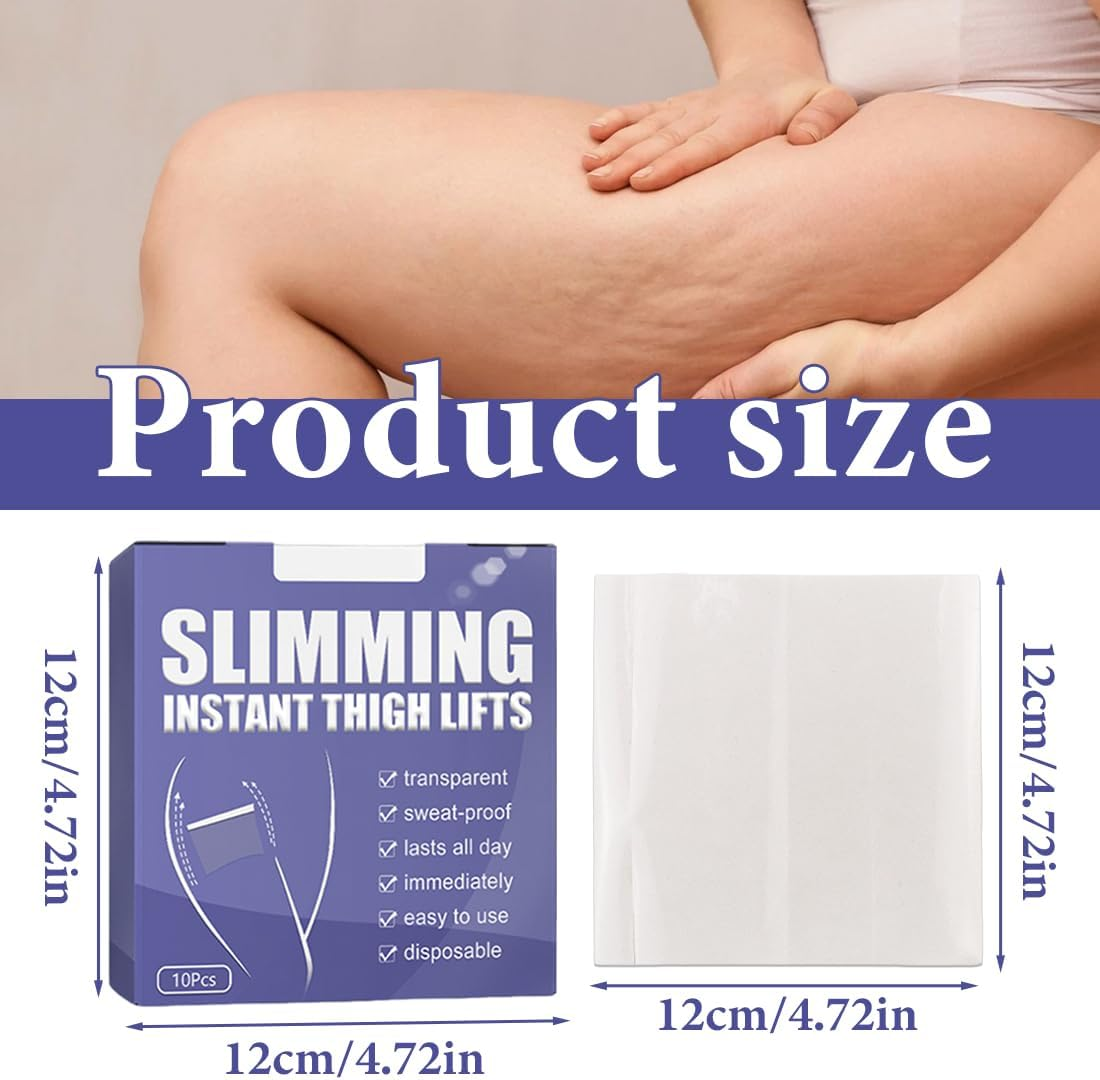 Pack of 20 Cellulite Patches Instant Thigh Lifting Body Tape Transparent Adhesive Strips Thigh Tightening up Tape Skin Thigh Lift Tape, Stretch Instant Cellulite Saggy Skin image number 1